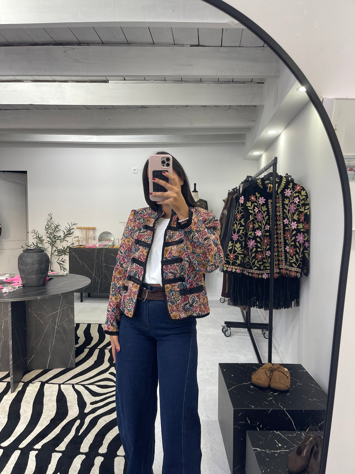 Casaco em Jacquard