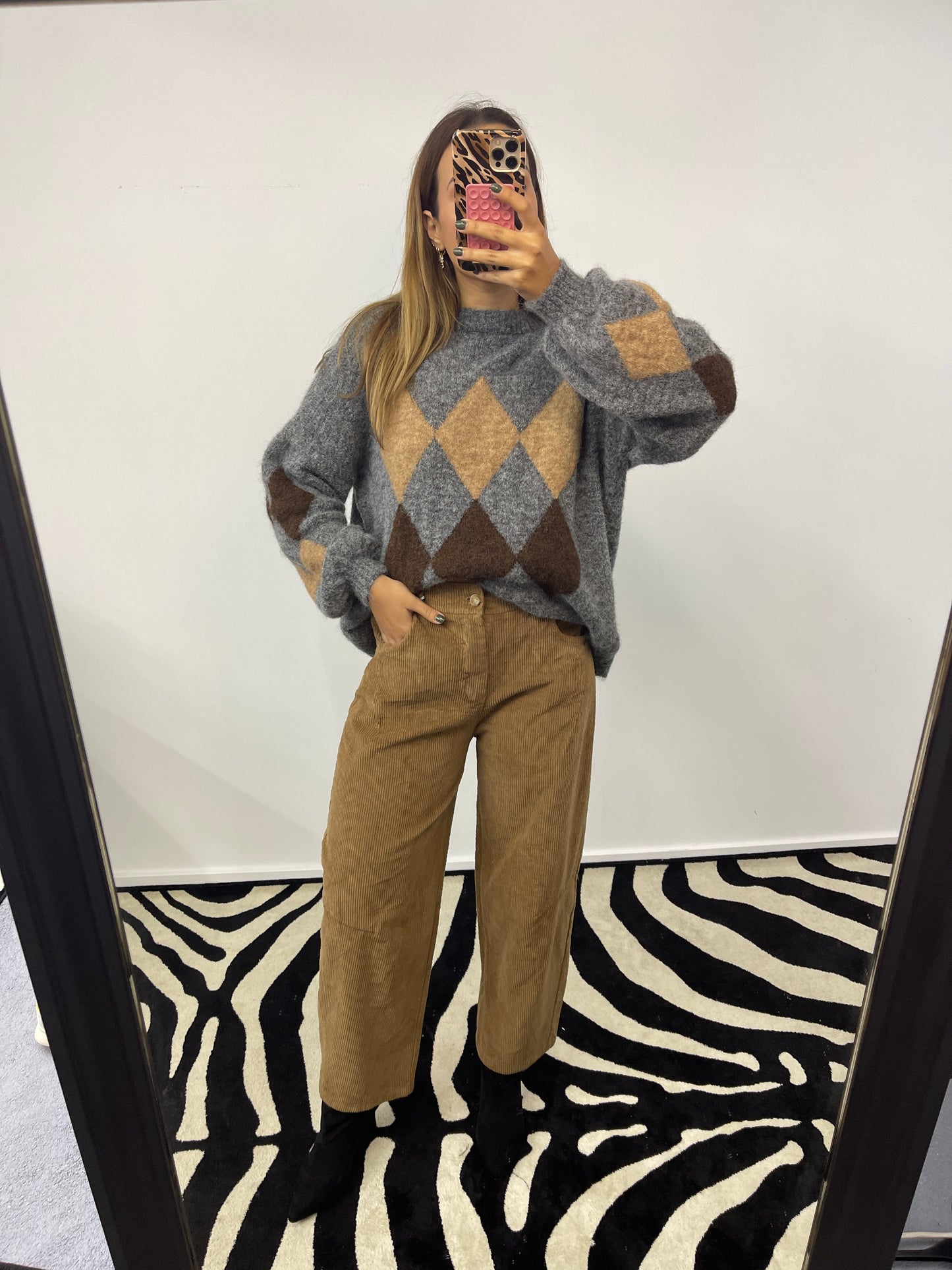 Calças Barrel Fit Bombazine