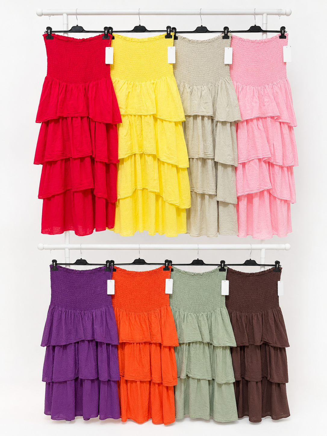 Vestido Maxi Folhos (8 cores)