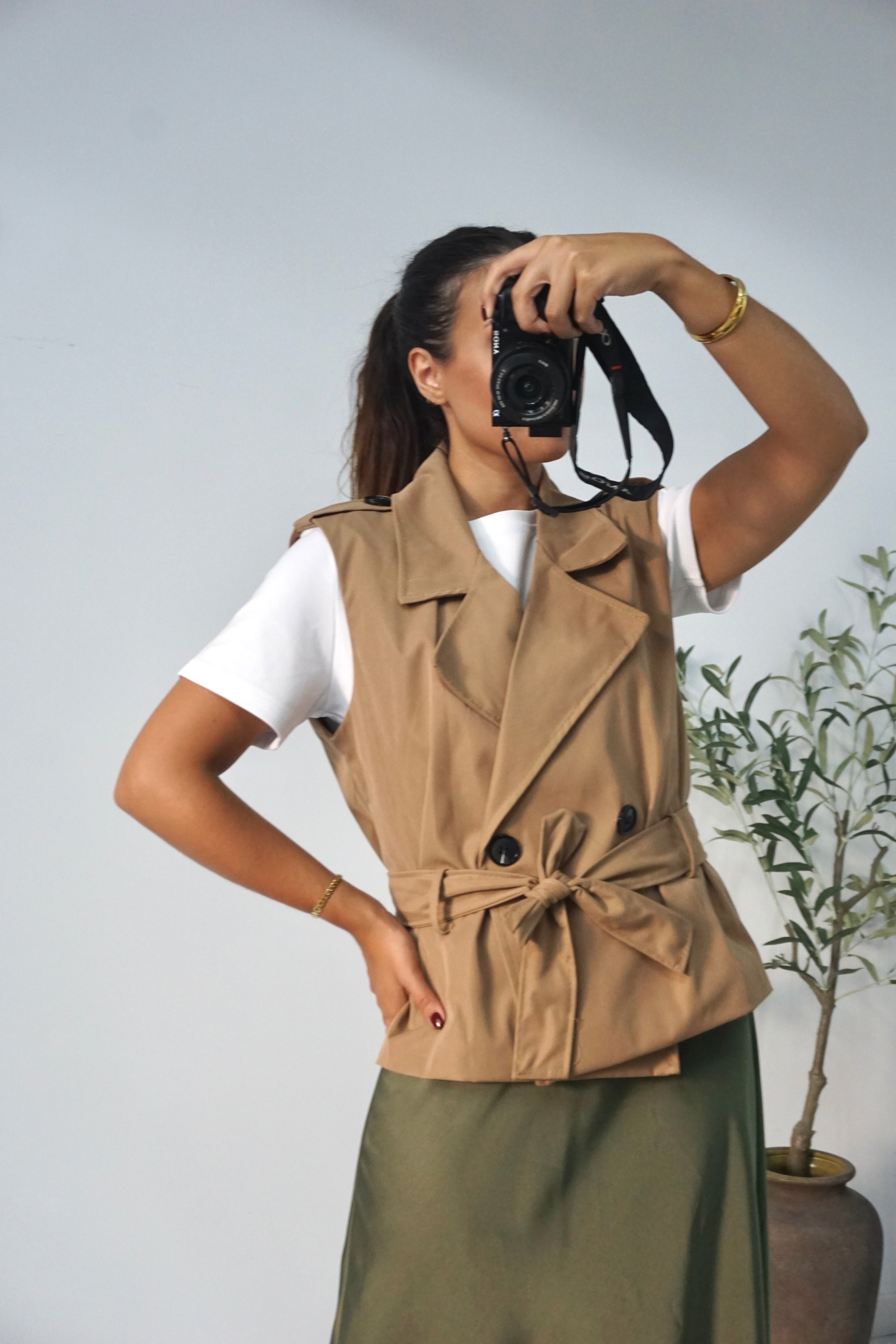 Colete estilo Trench