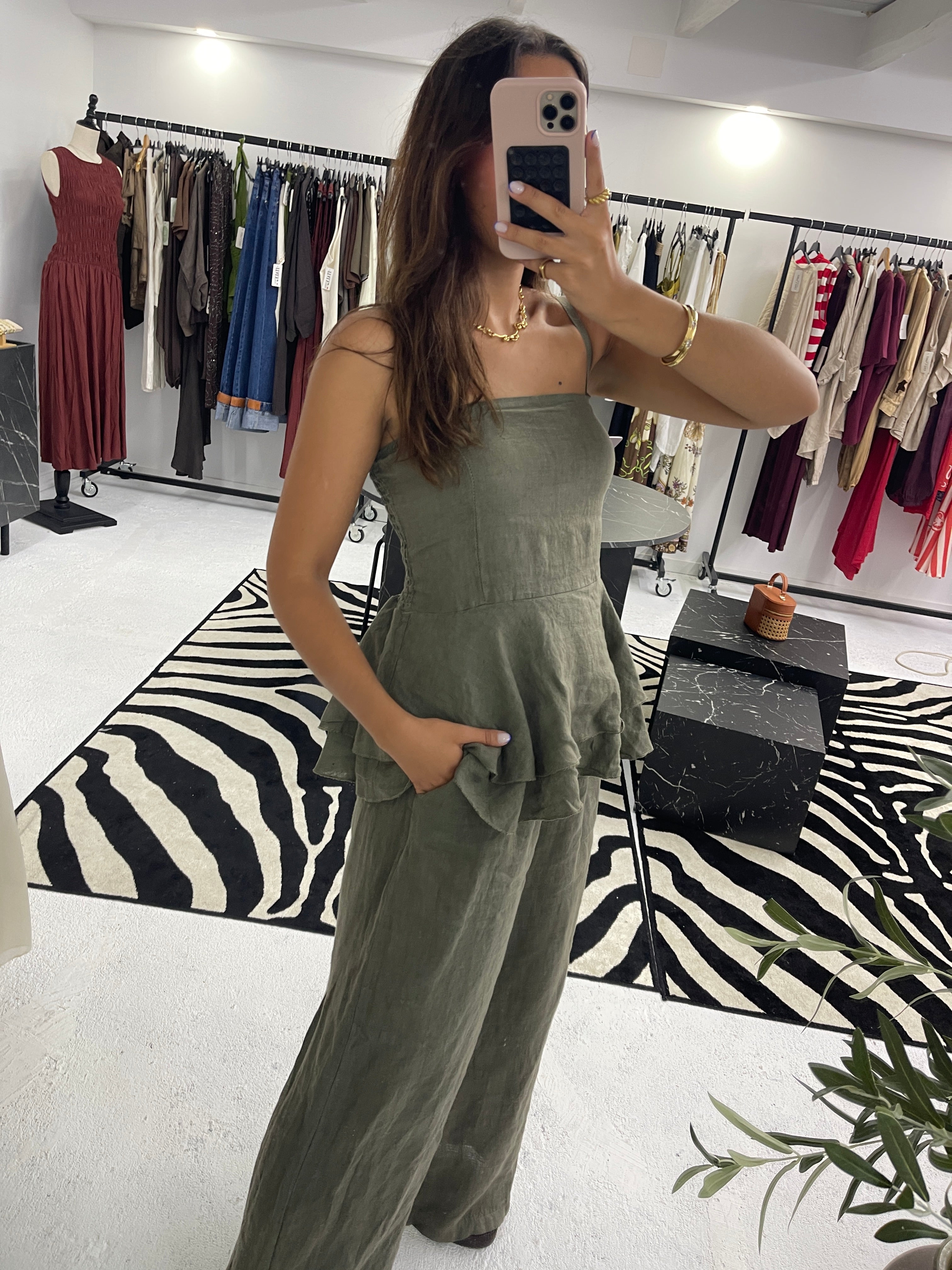 Conjunto 100% linho