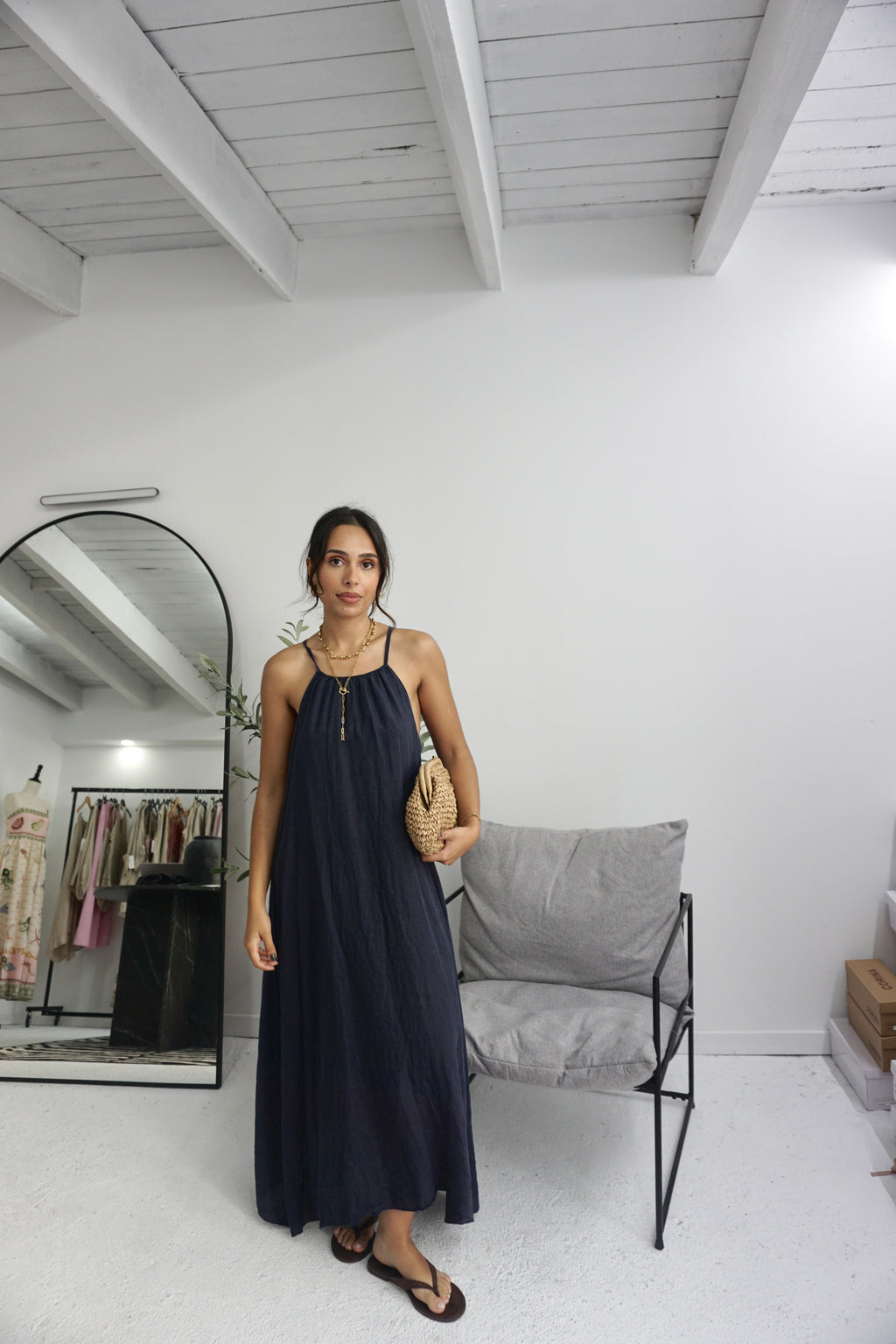 Vestido 100% Linho