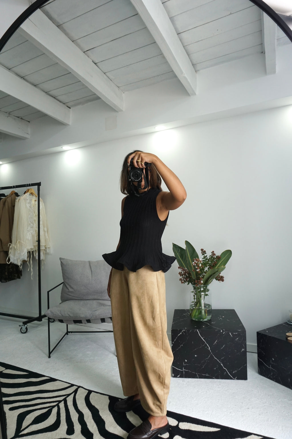Top Peplum Canelado