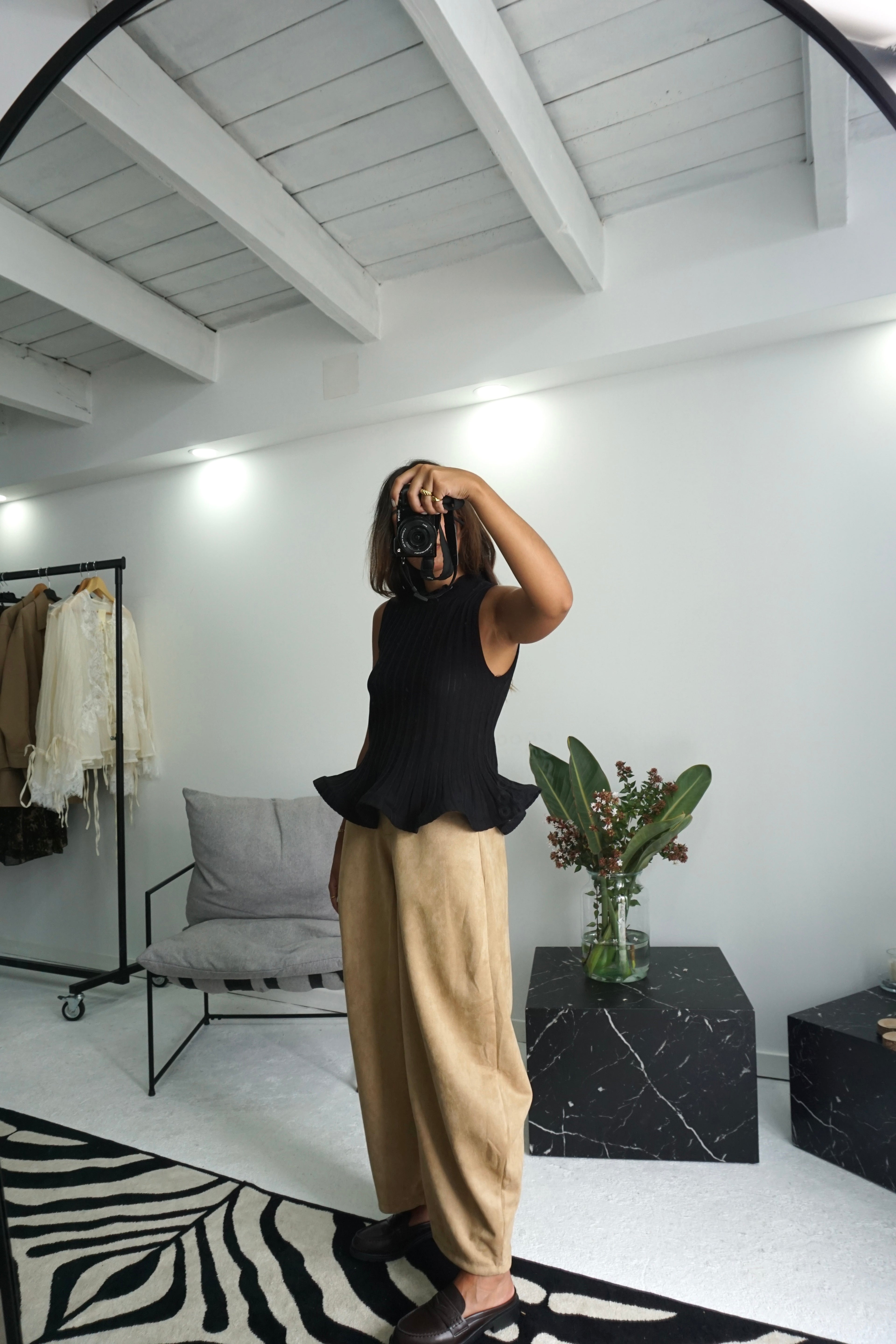 Top Peplum Canelado