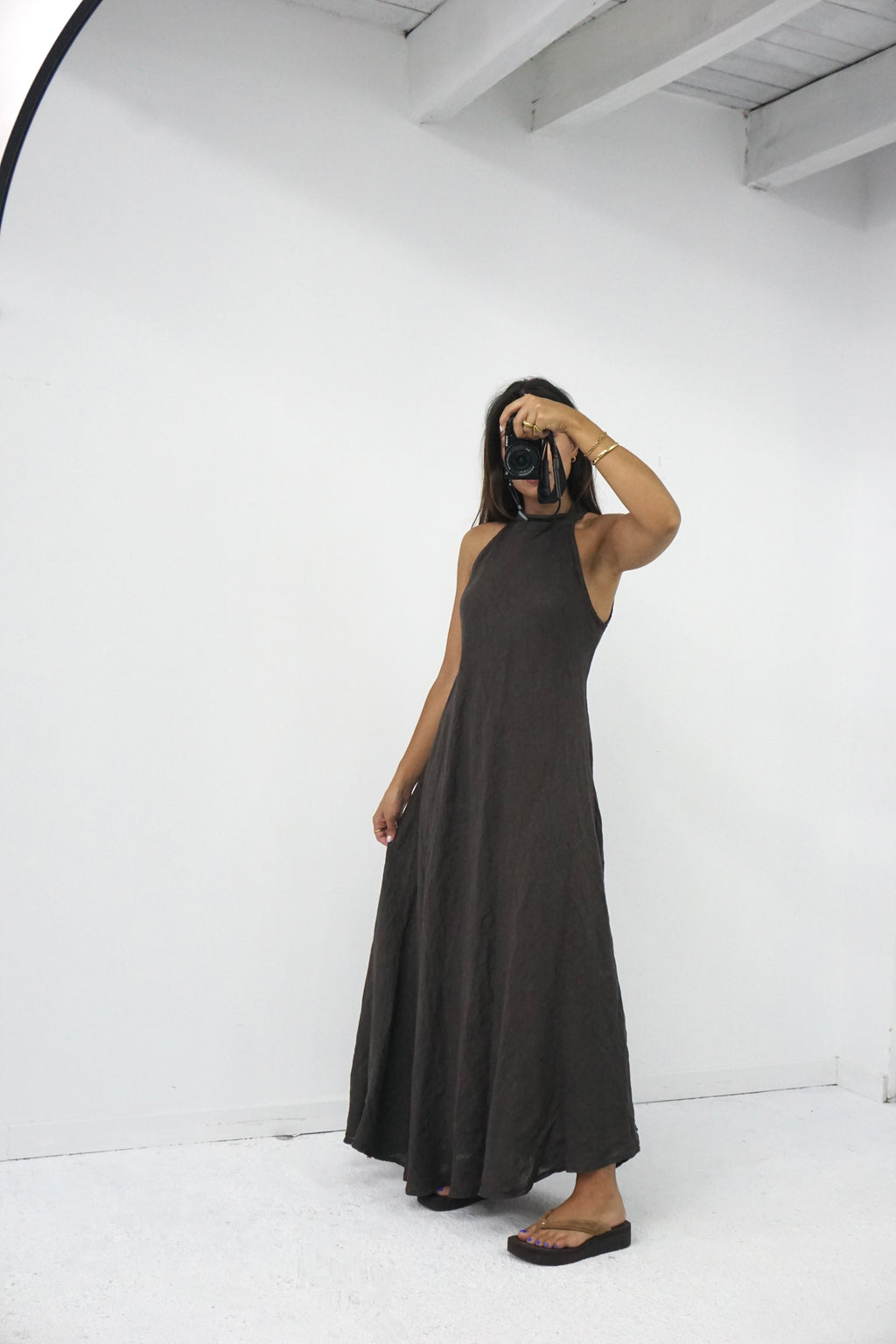 Vestido 100% linho