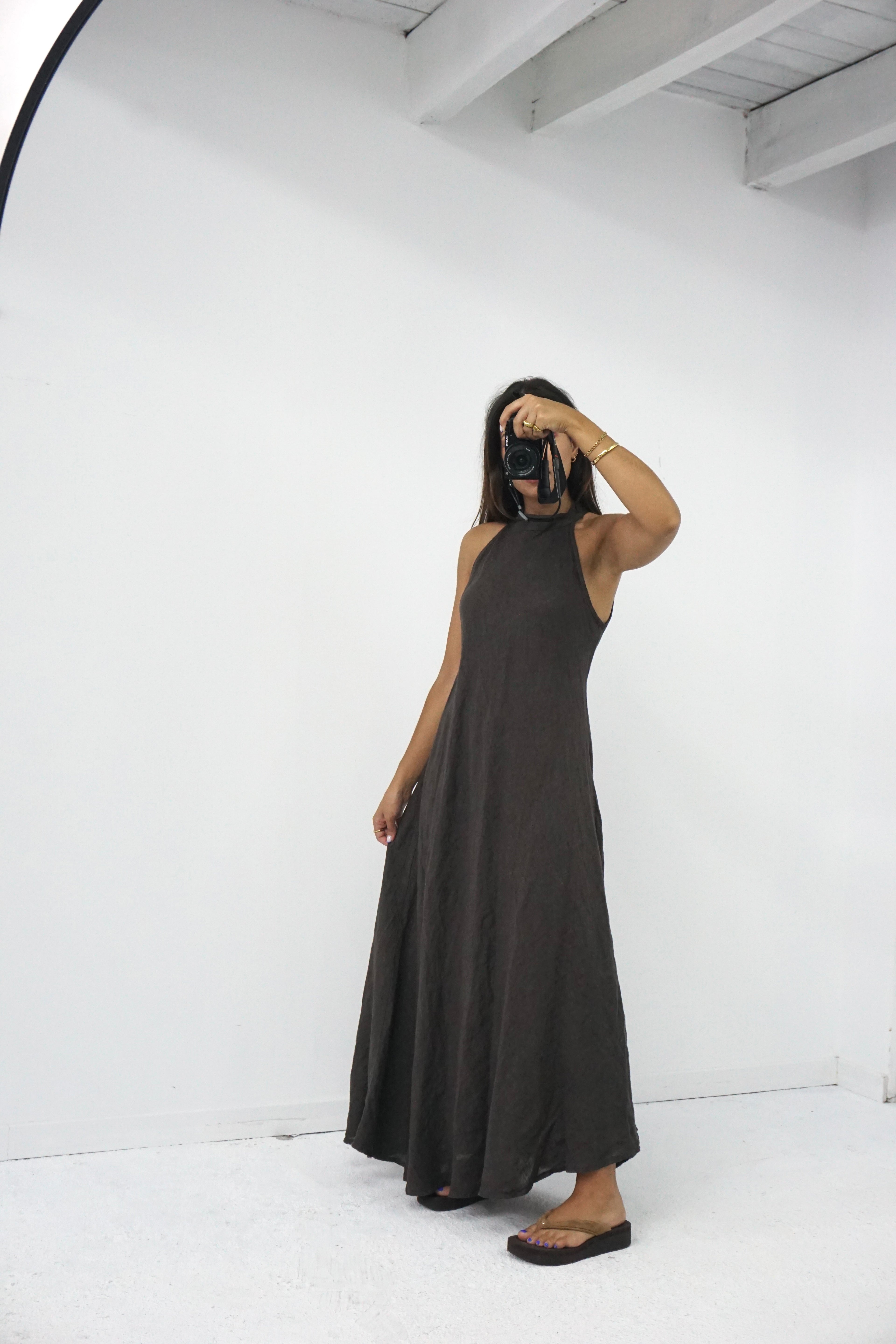 Vestido 100% linho