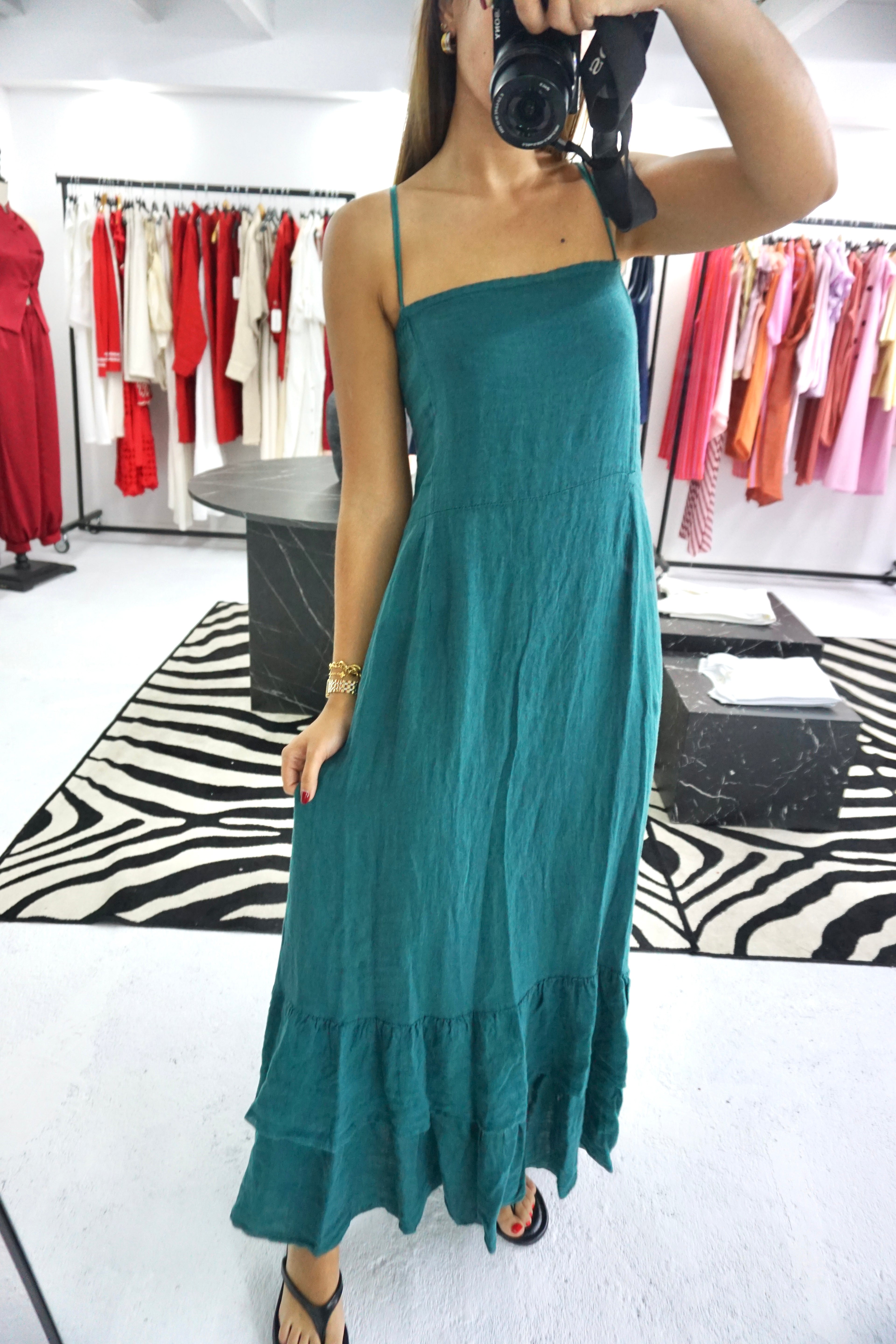 Vestido 100% linho