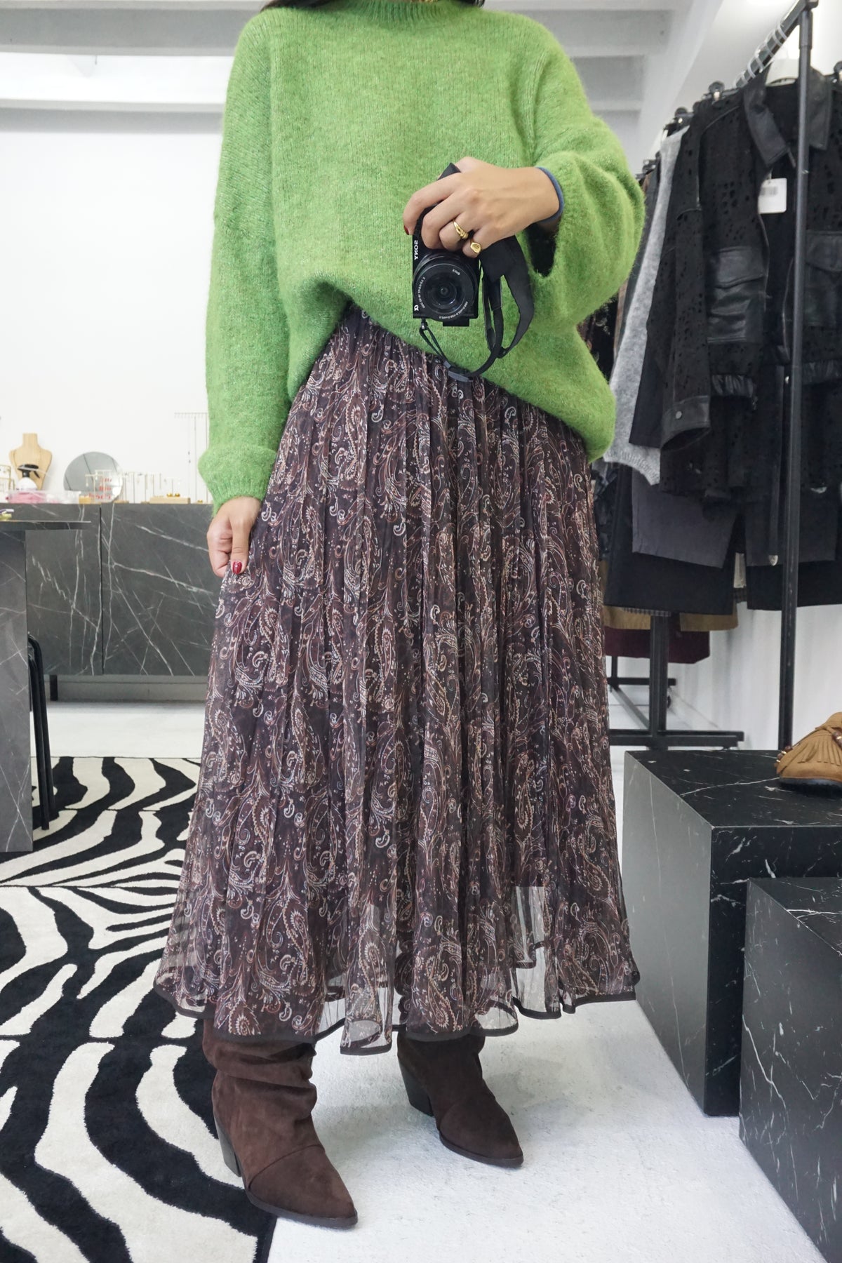 Saia tule Paisley