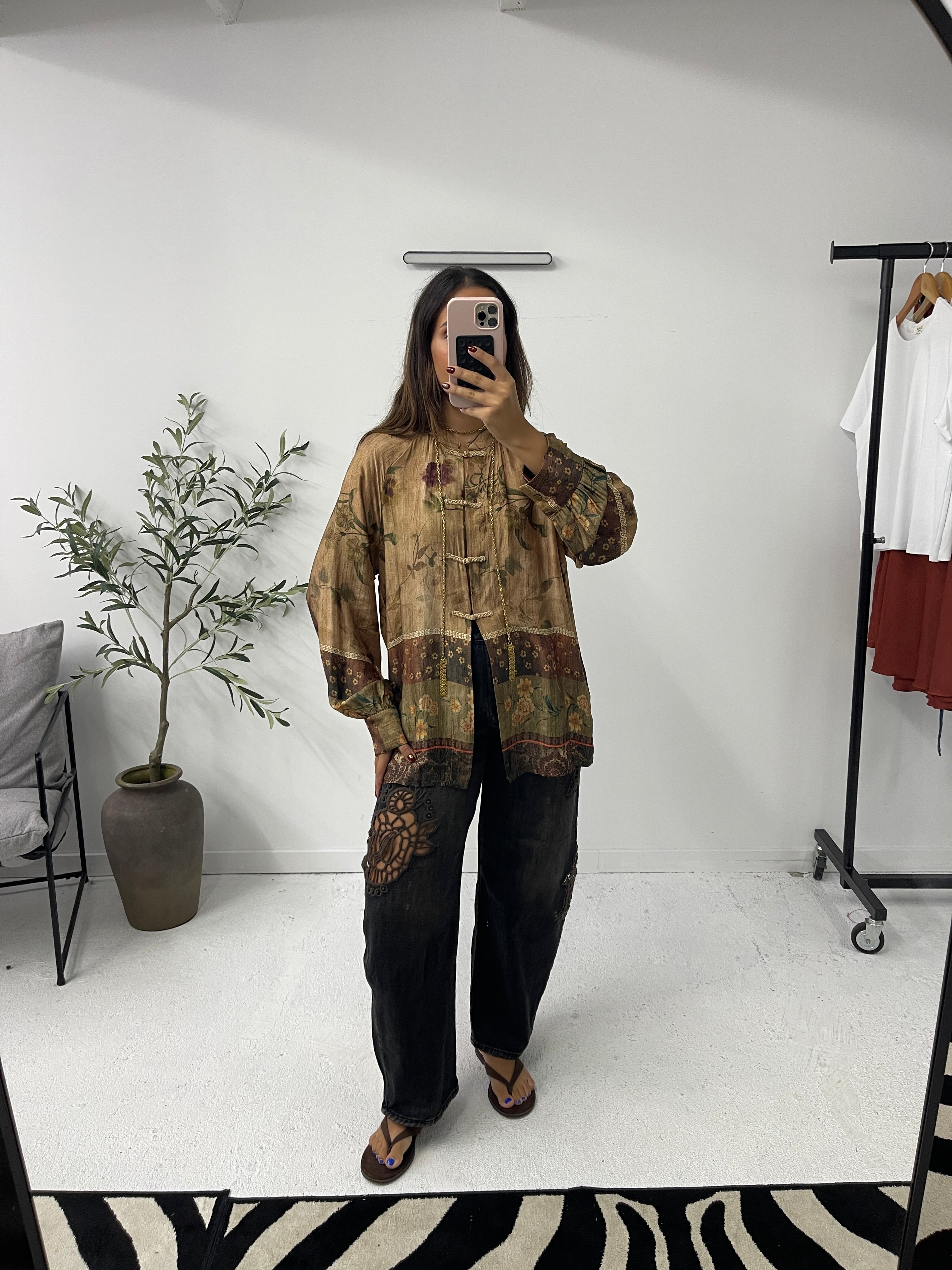 Blusa estilo asiática
