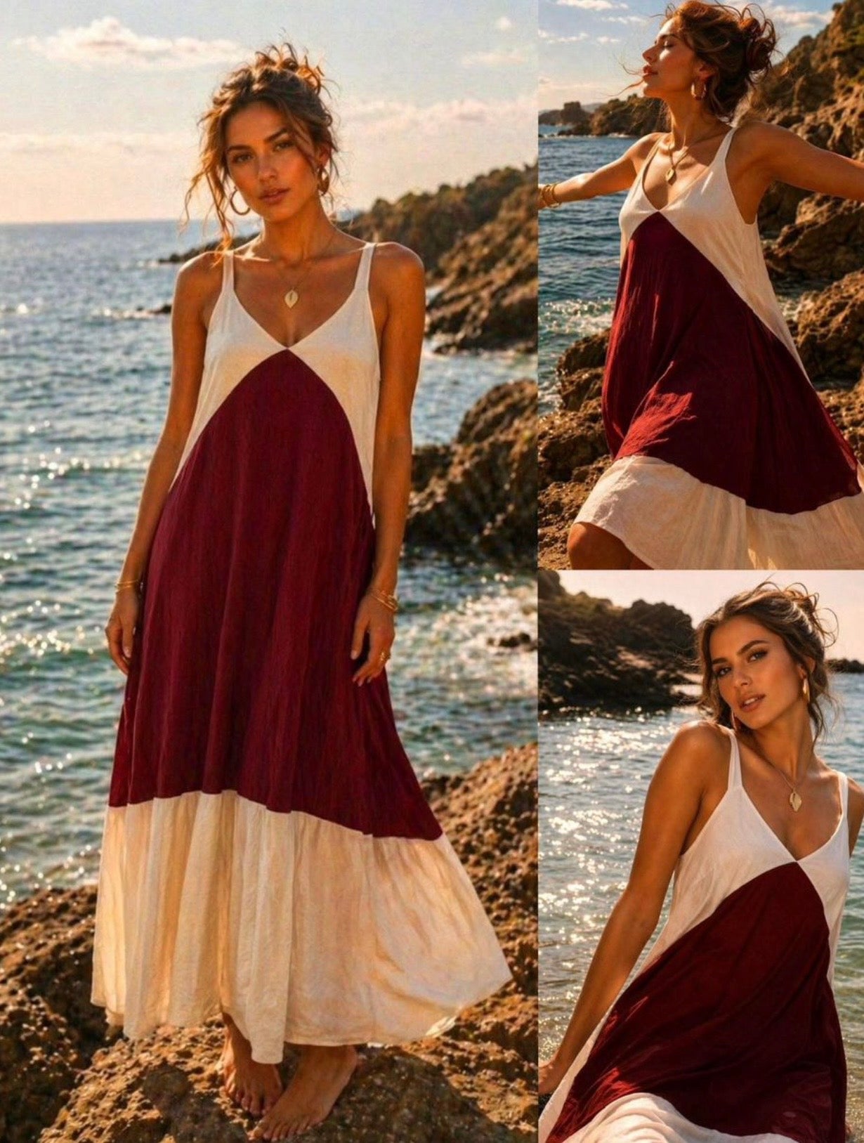 Vestido Colour Block (7 cores)