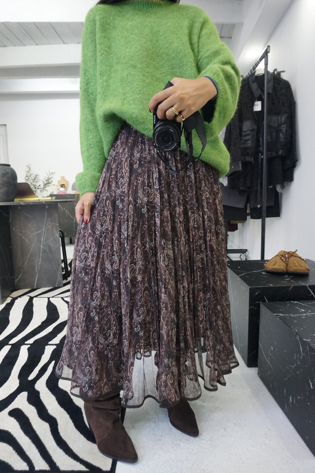Saia tule Paisley