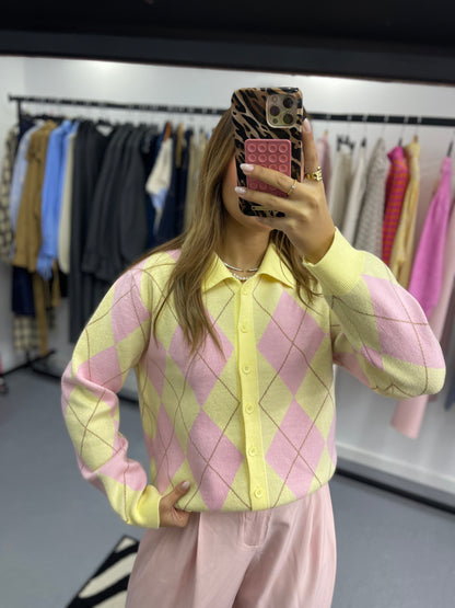 Cardigan Losangos