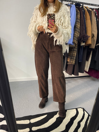 Calças Barrel Fit Bombazine