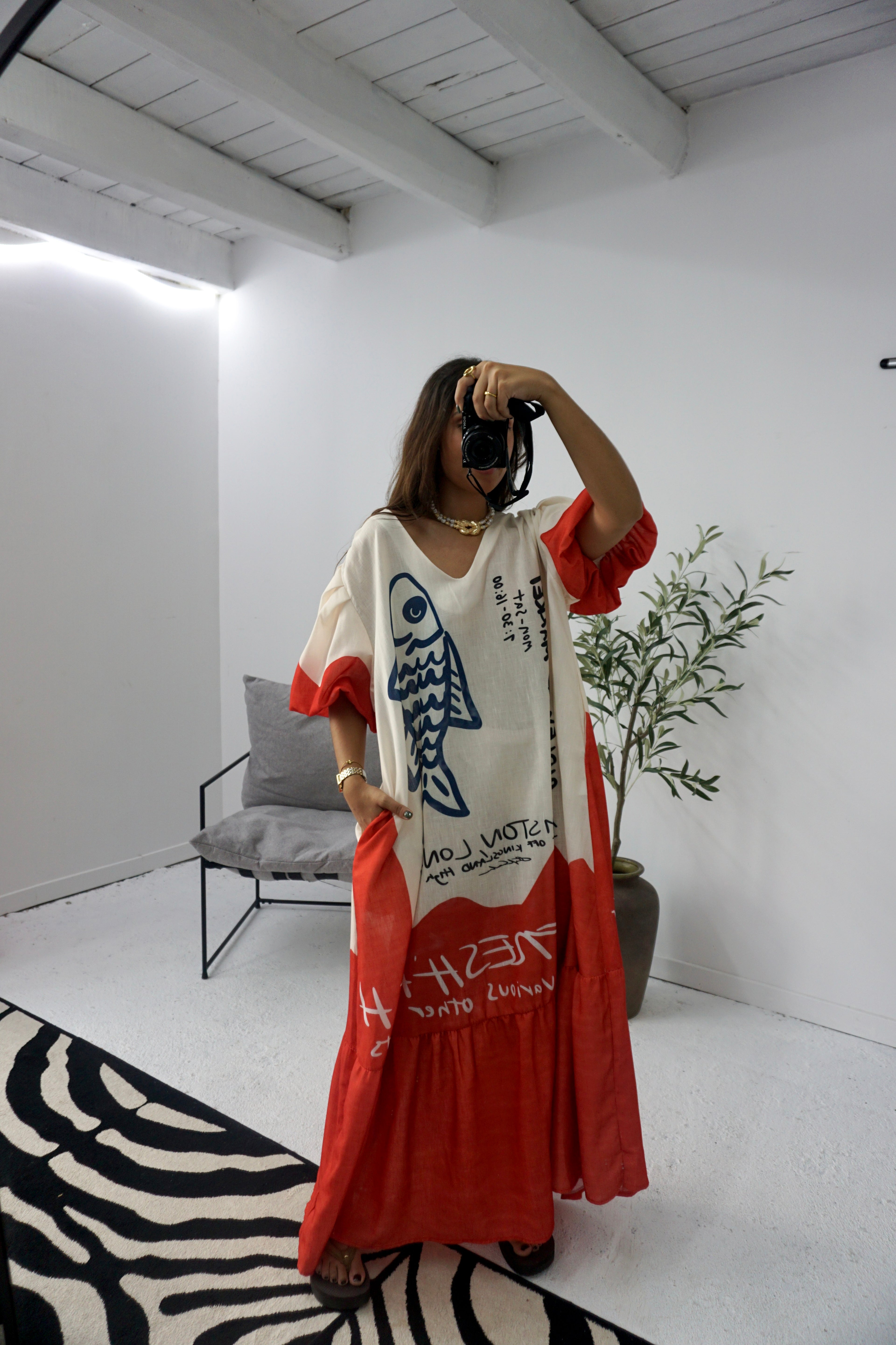 Vestido Manga Balão