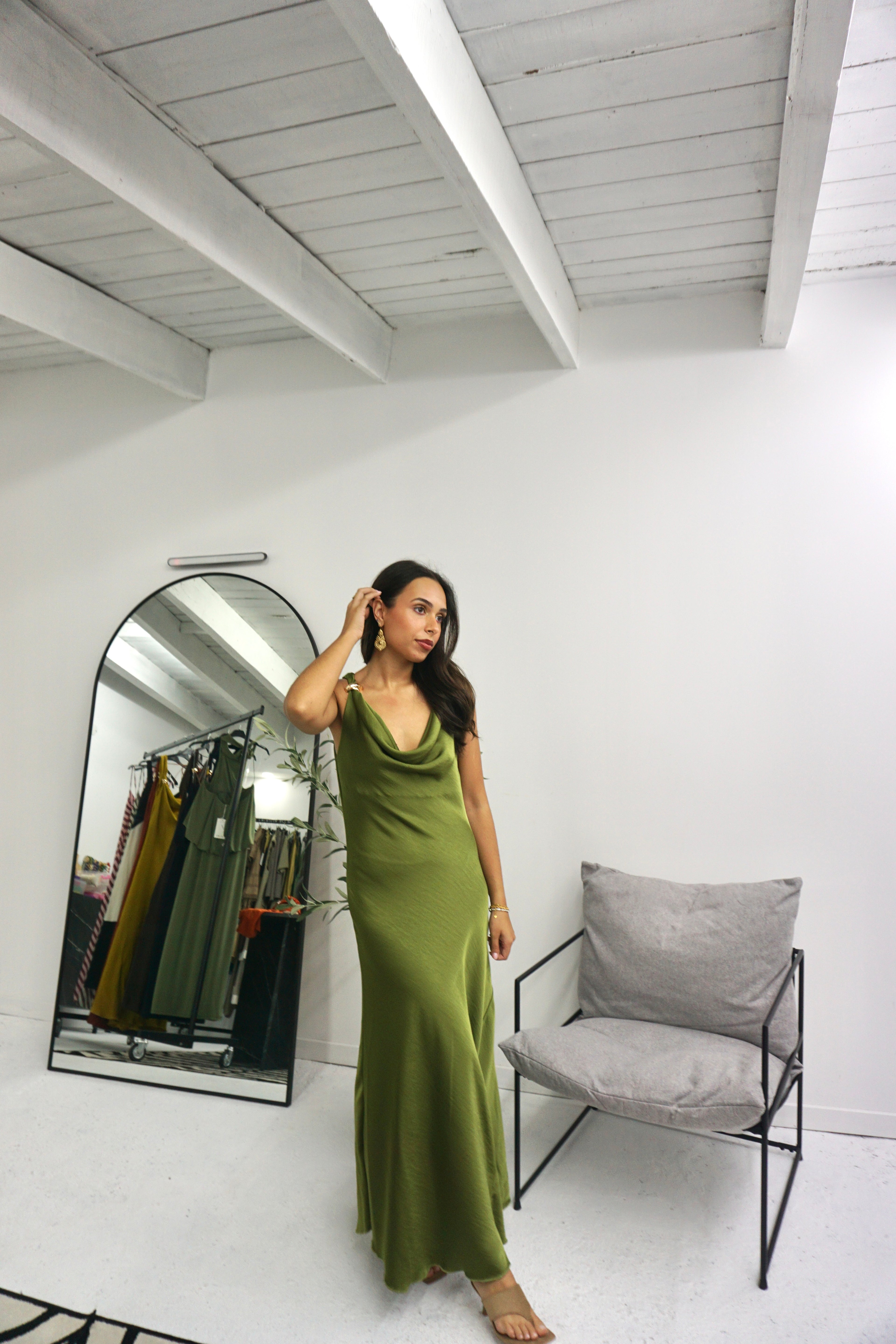 Vestido Cetim (4 cores)