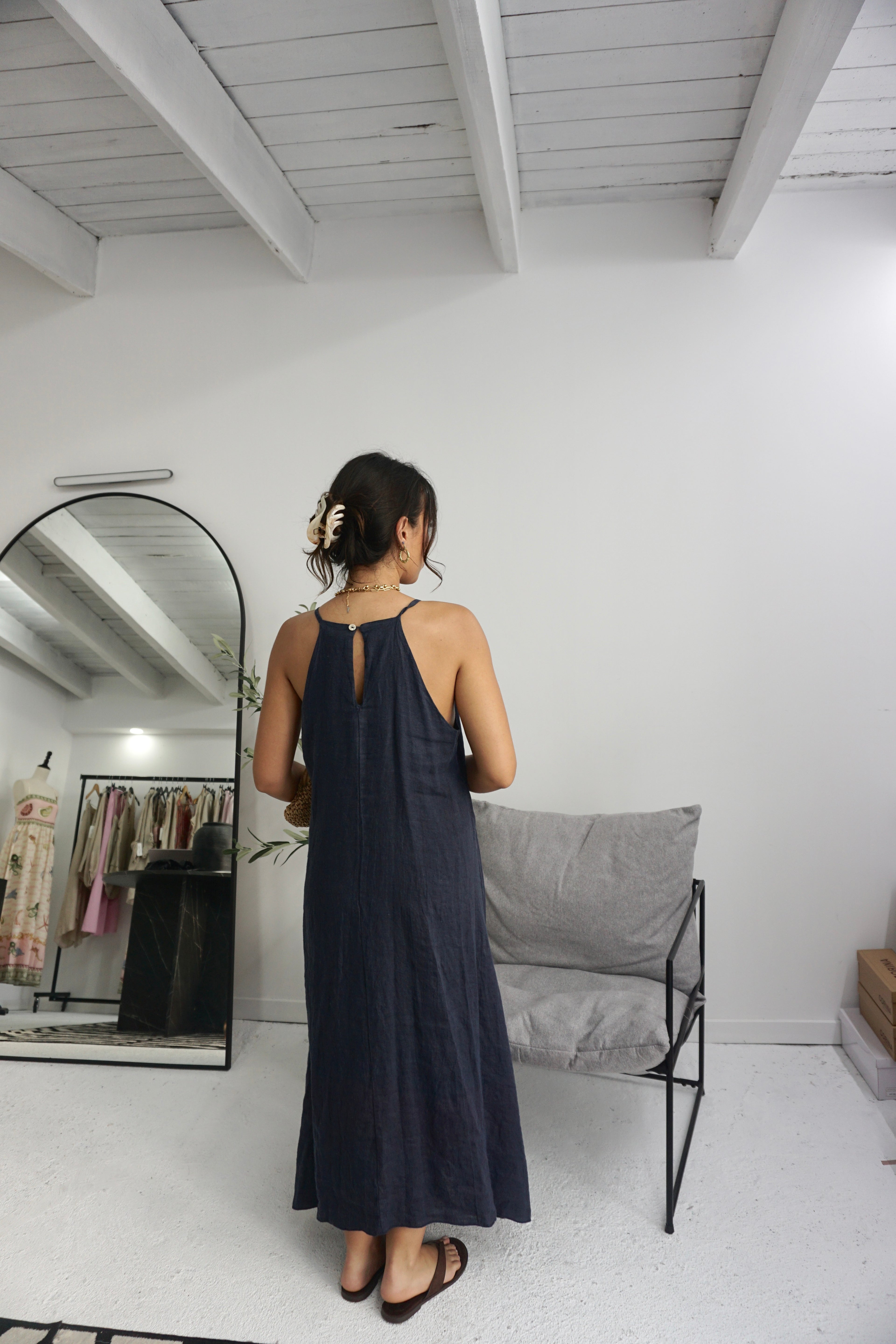 Vestido 100% Linho