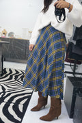 Saia estampado Tartan