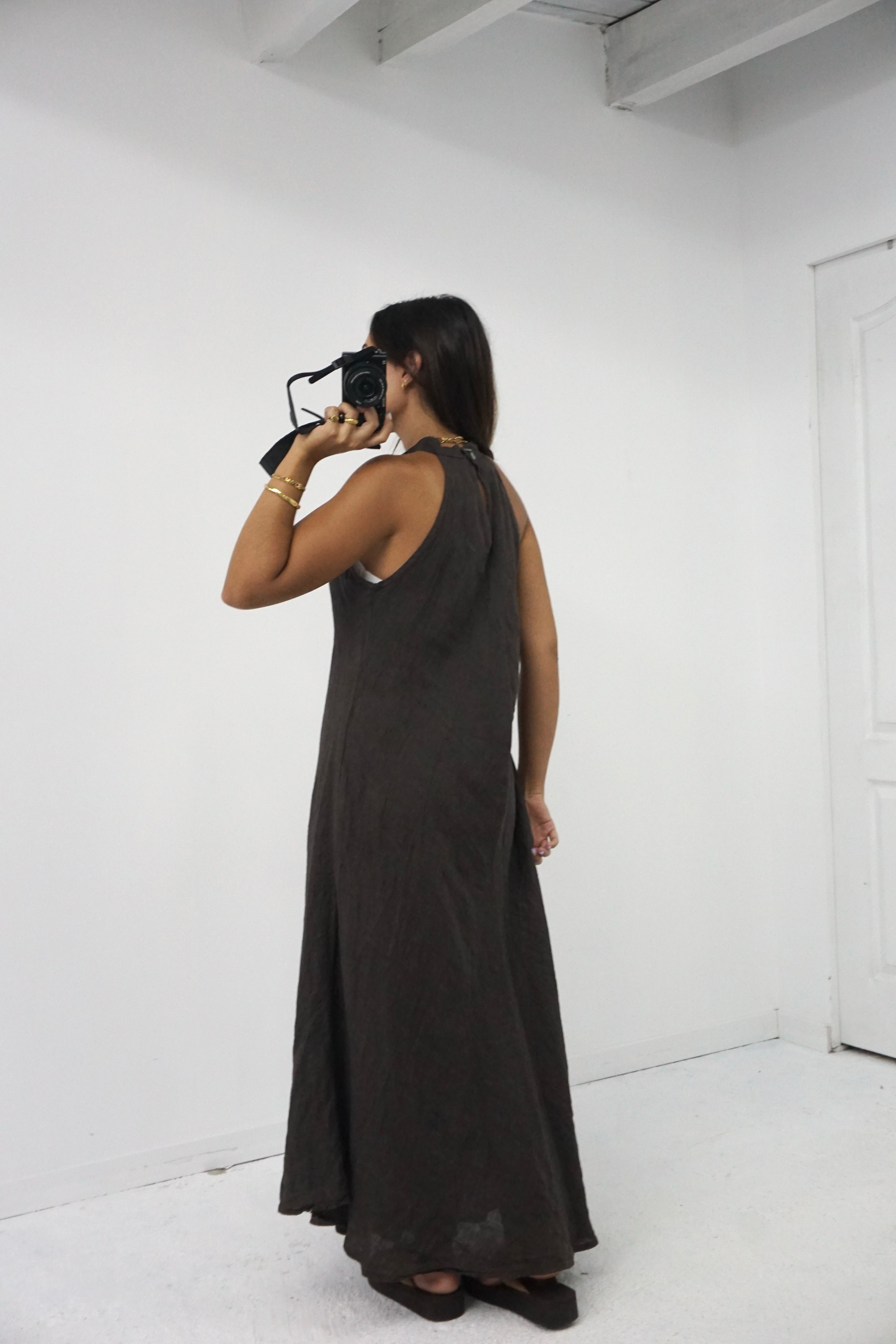 Vestido 100% linho