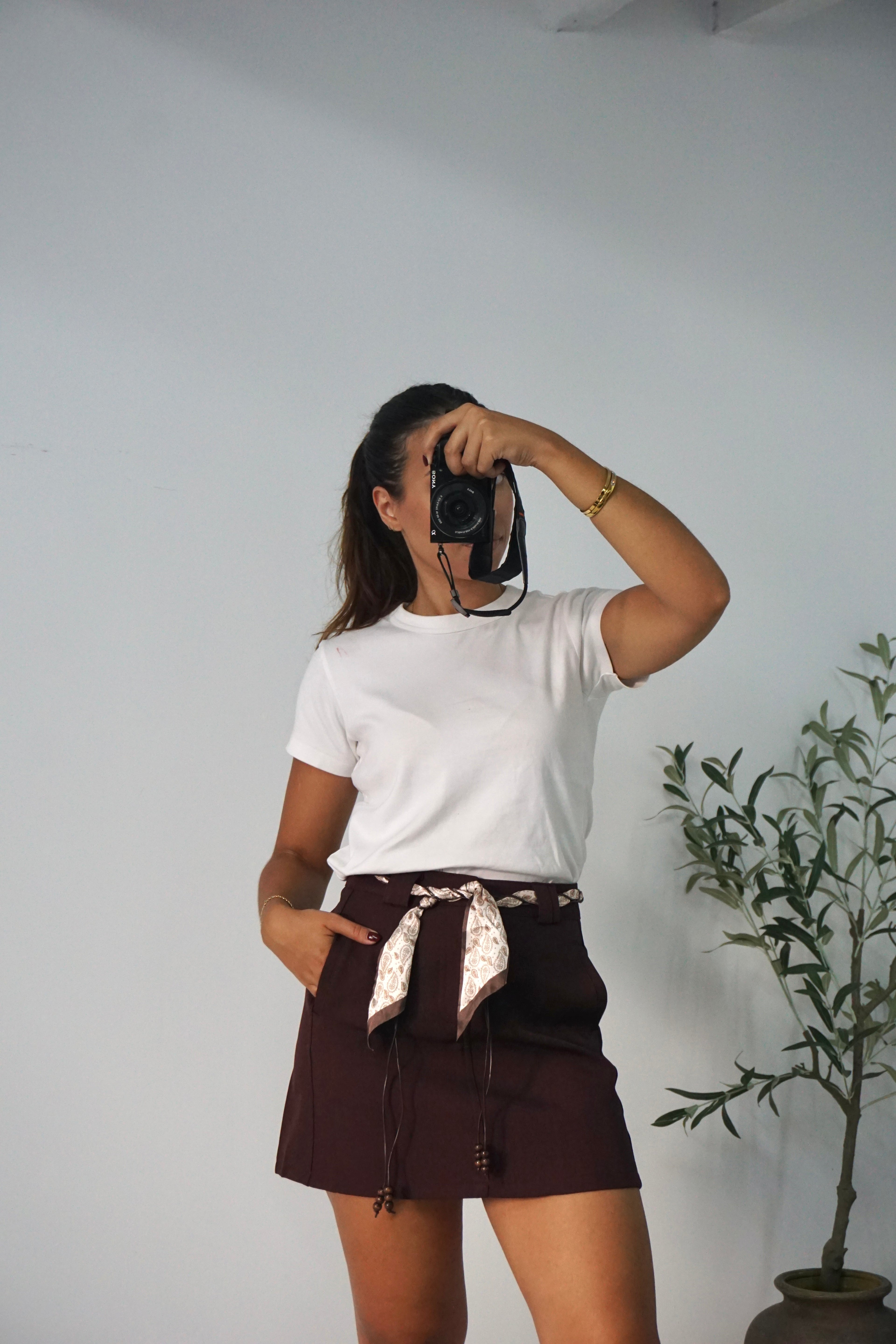 Saia Mini com Lenço