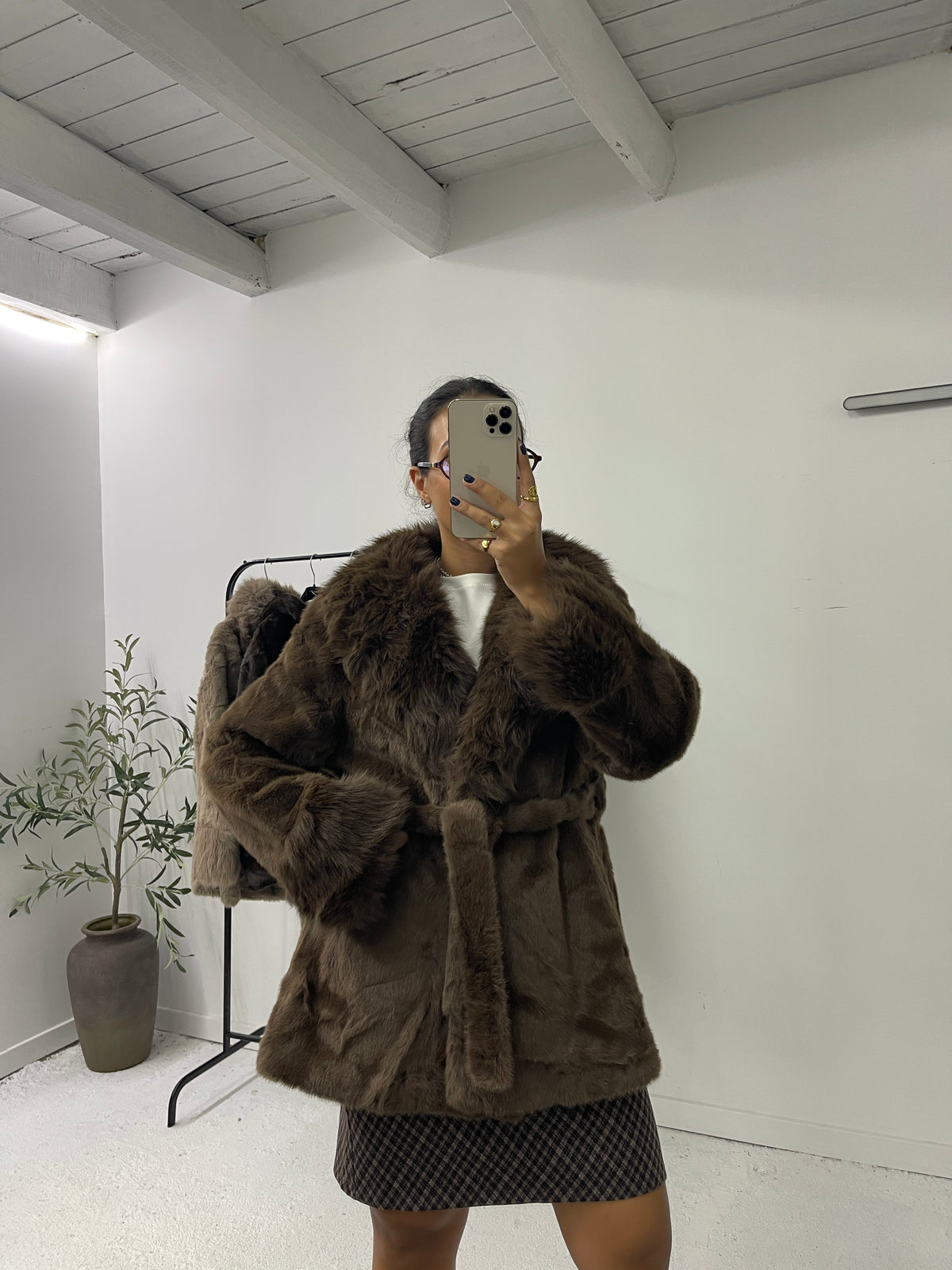 Sobretudo Faux Fur
