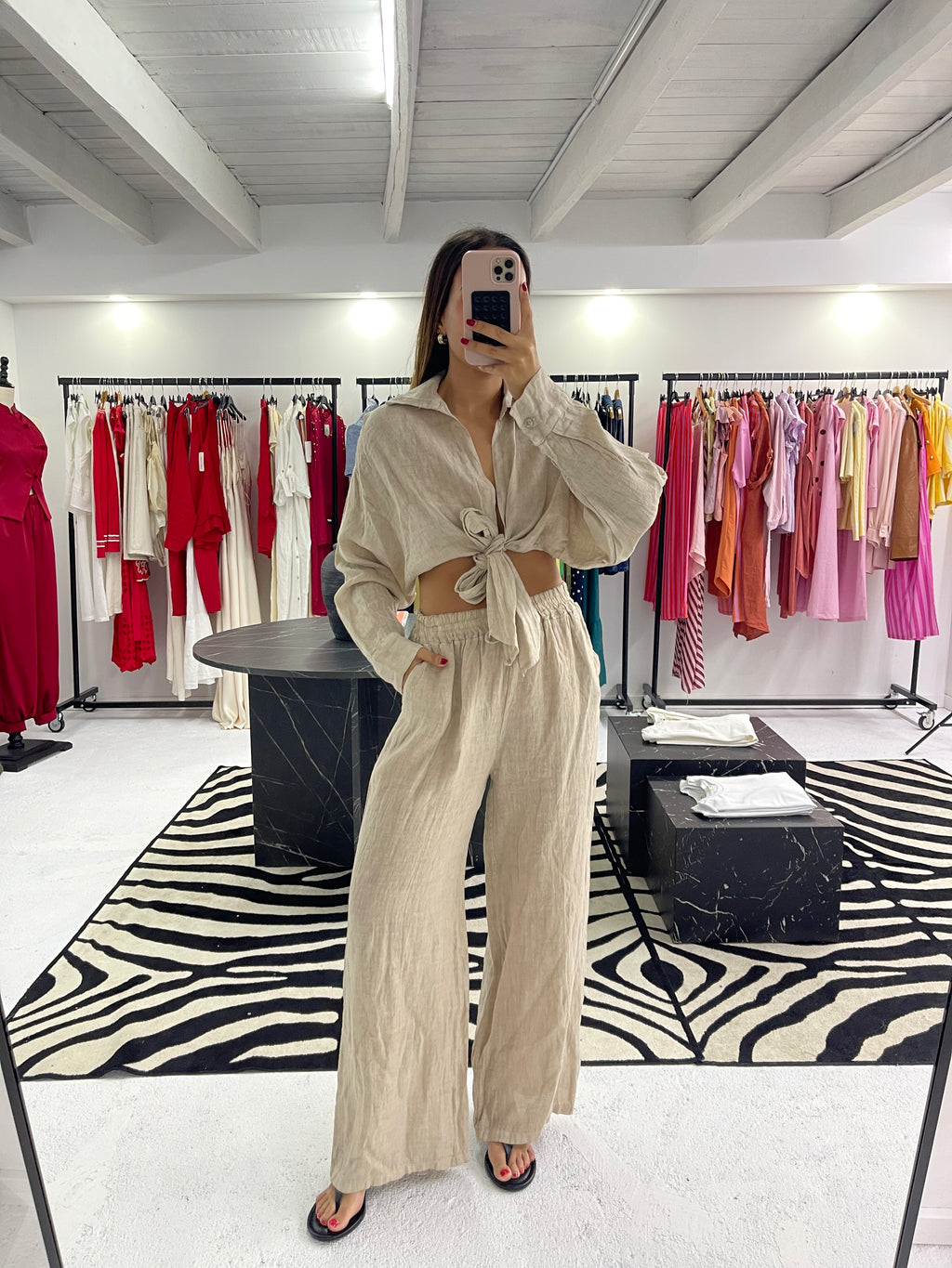 Conjunto 100% linho