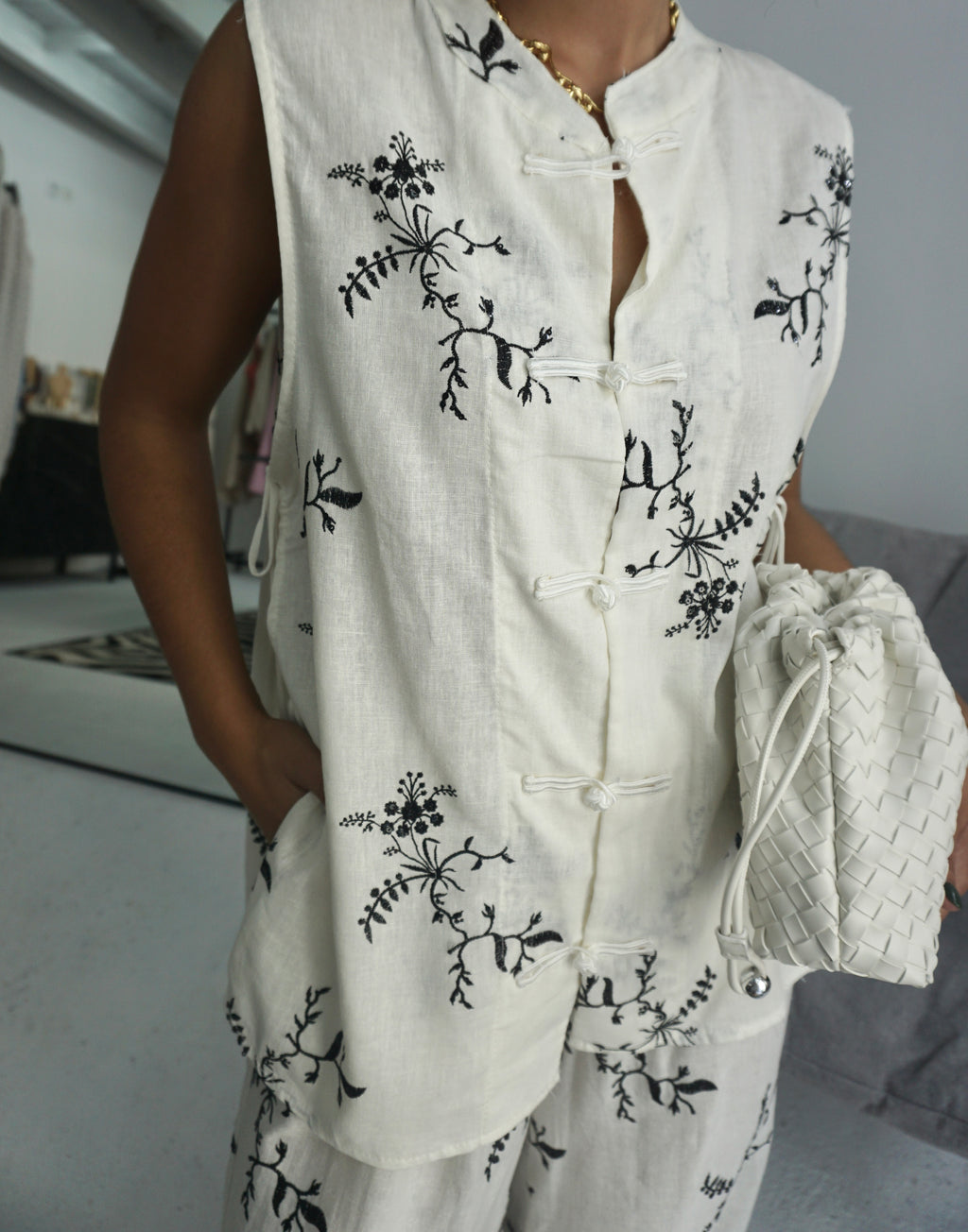 Conjunto Asiático Linho