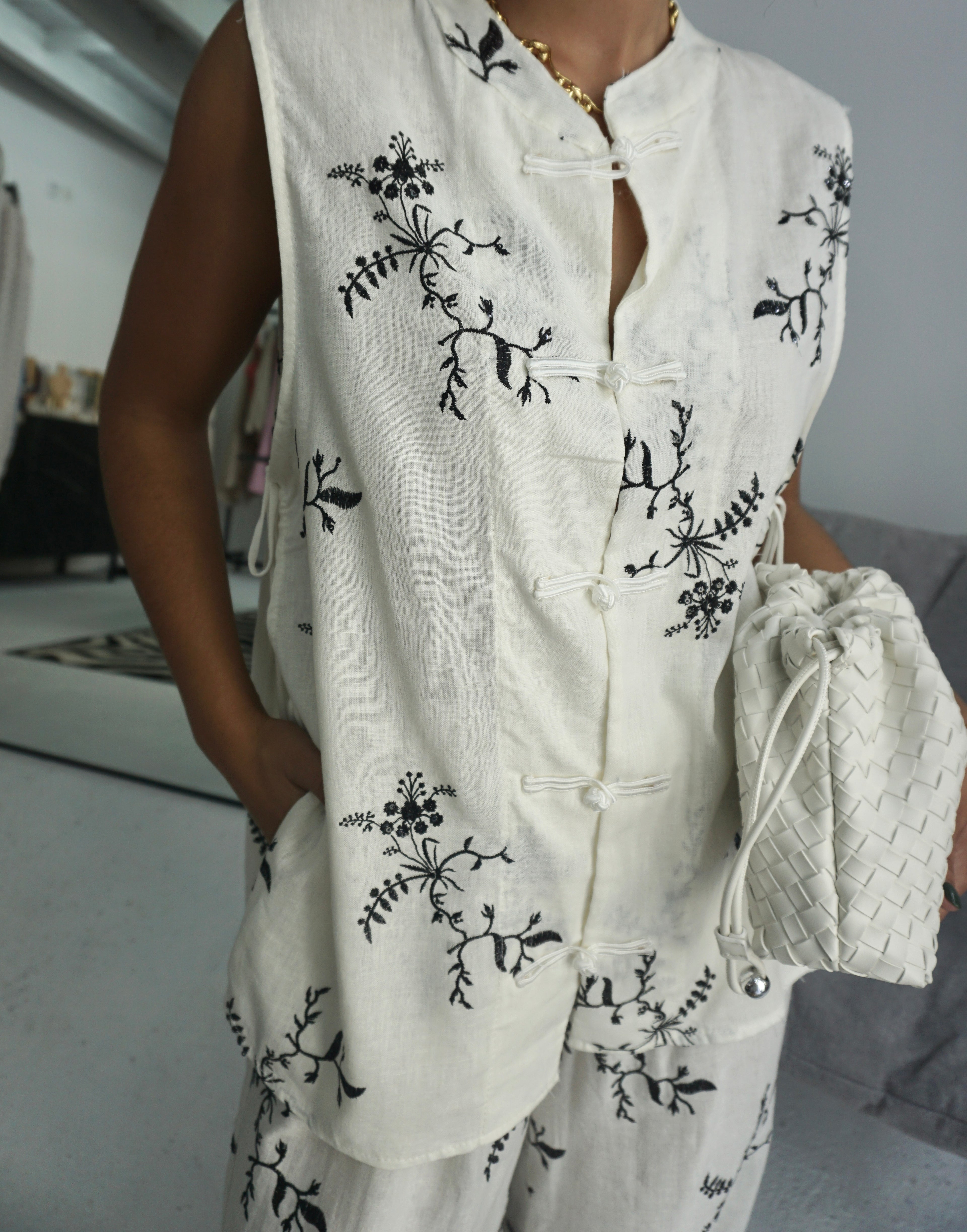 Conjunto Asiático Linho