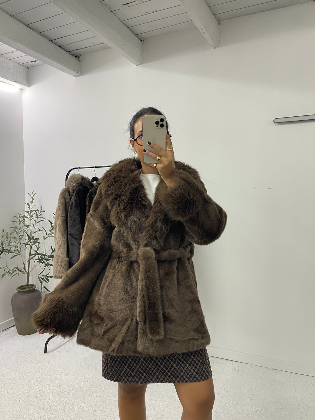 Sobretudo Faux Fur