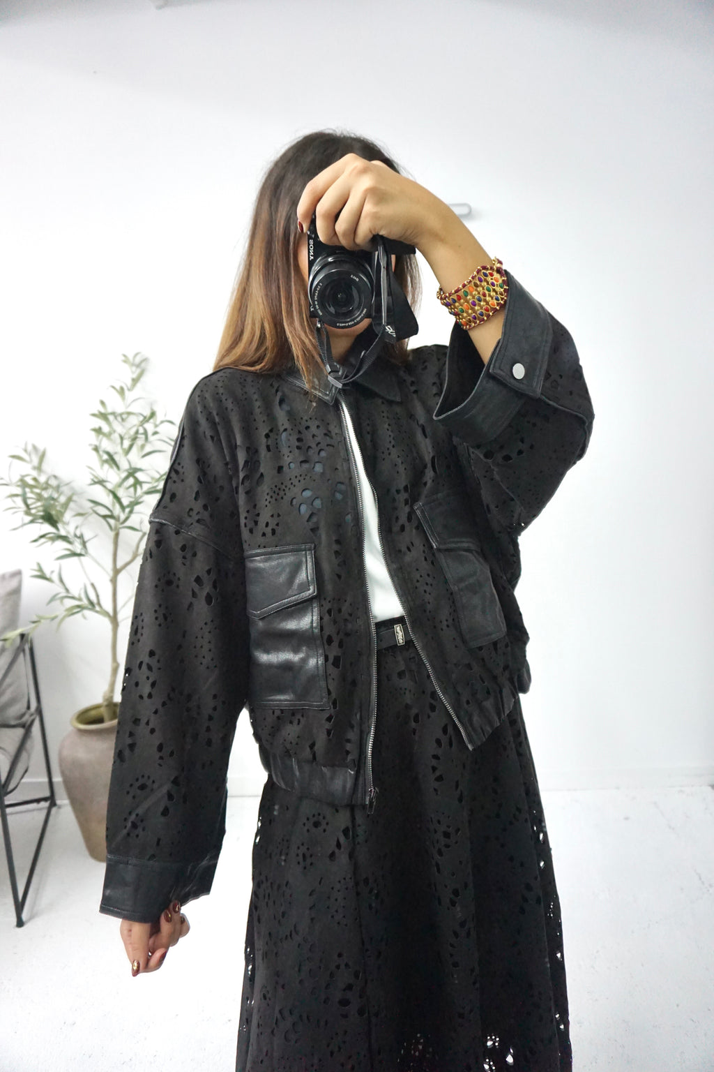 Bomber Jacket Contraste