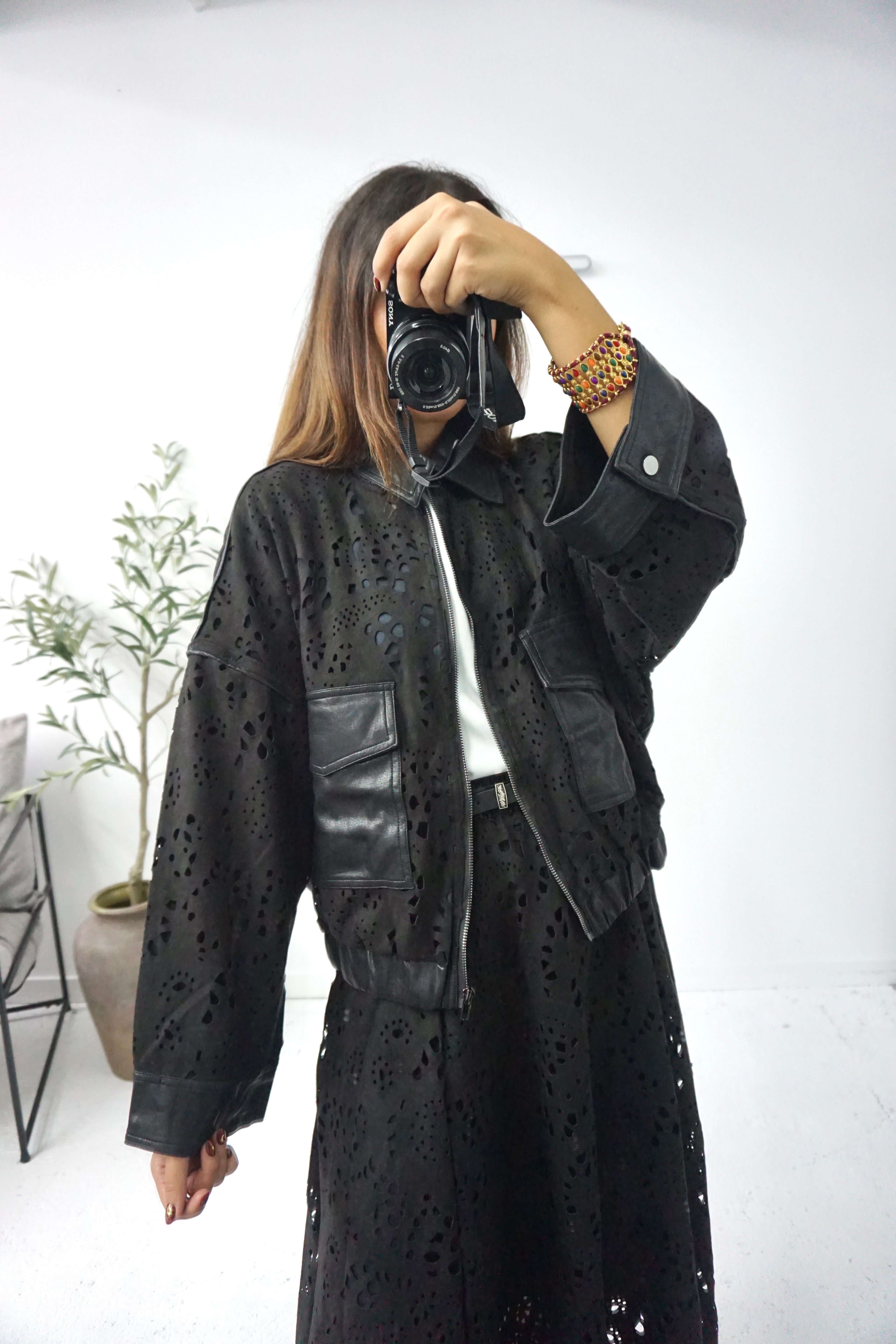 Bomber Jacket Contraste