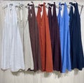 Vestido Costas Abertas 100% linho