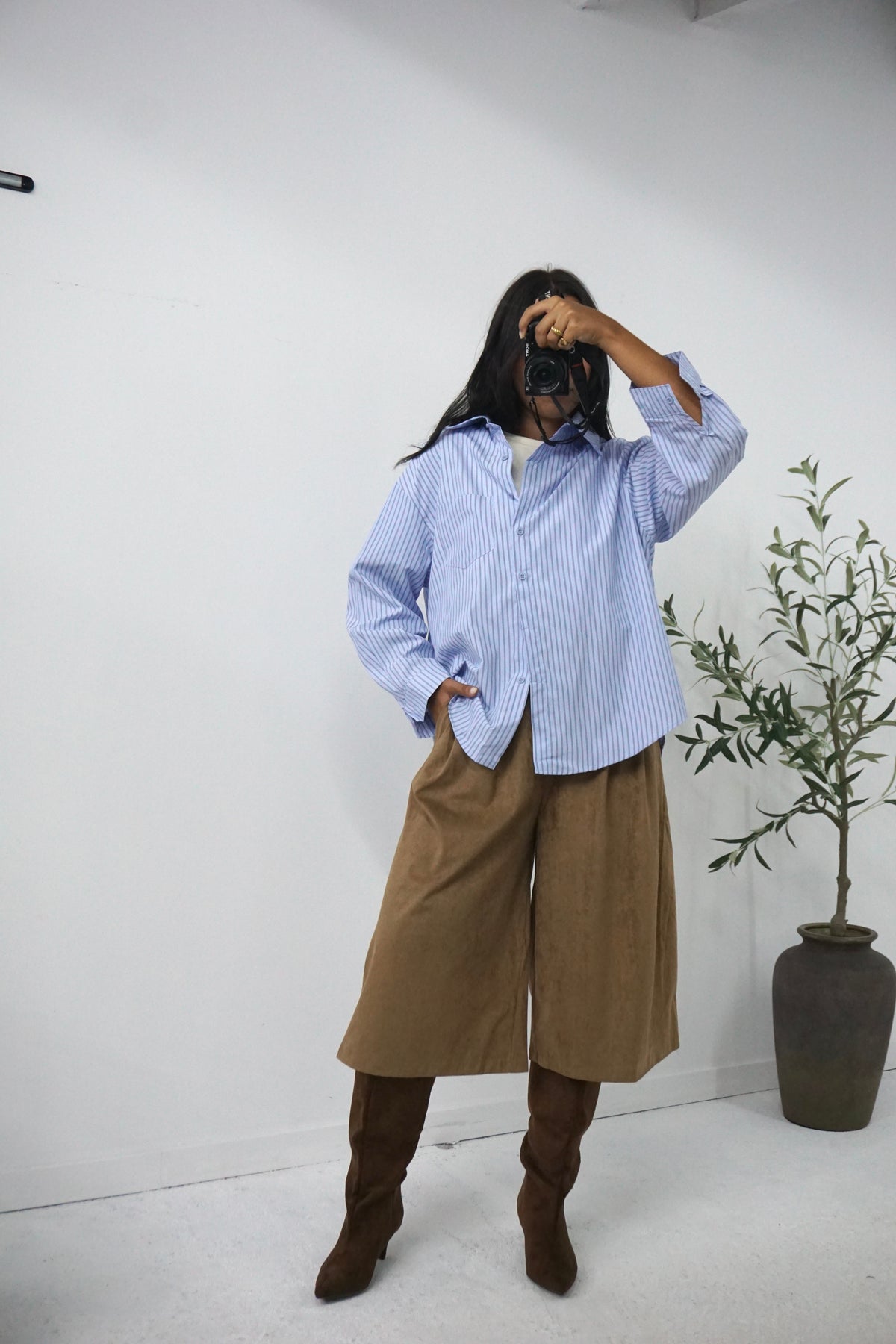 Camisa de riscas