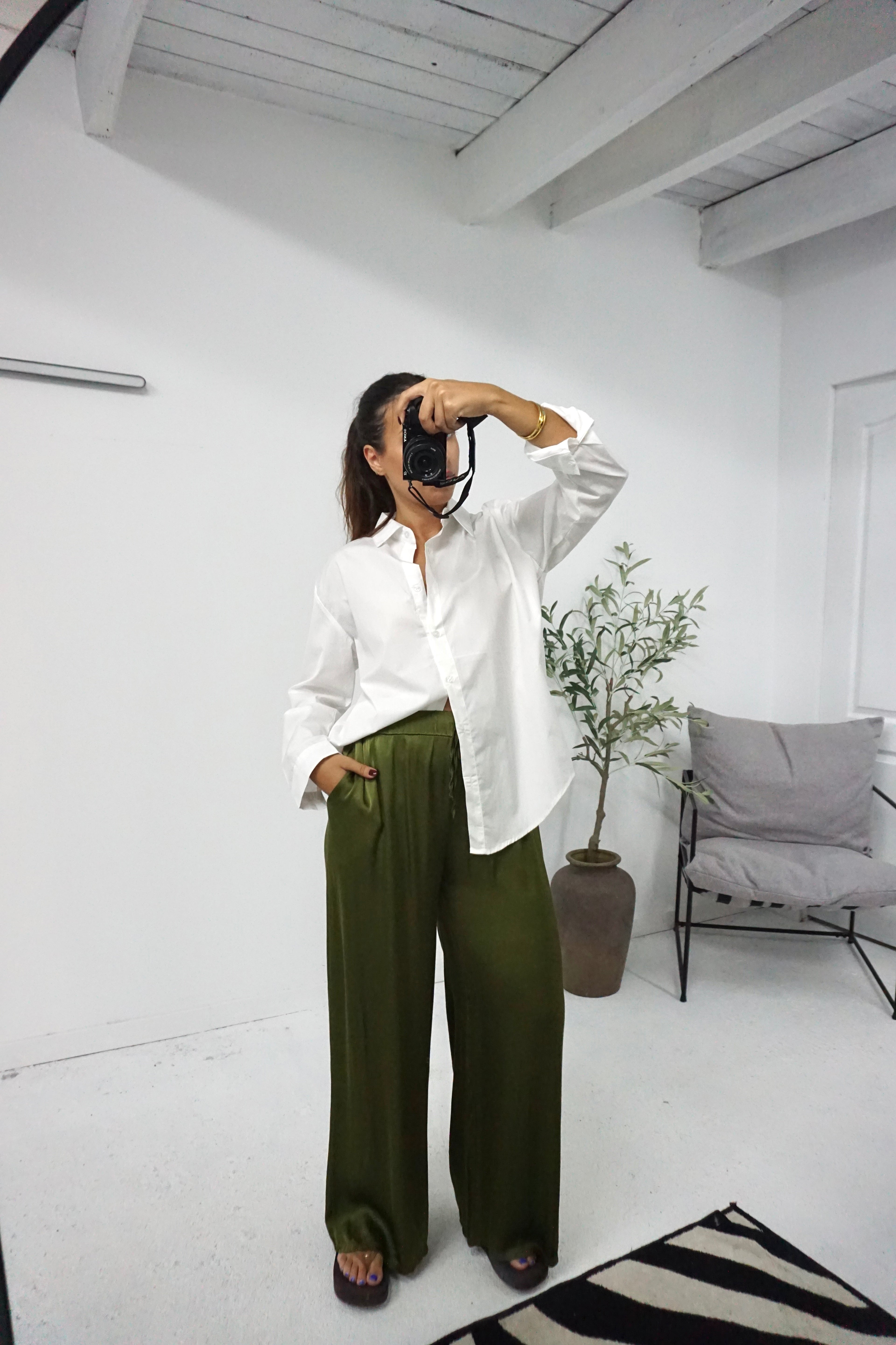 Pantalona em cetim