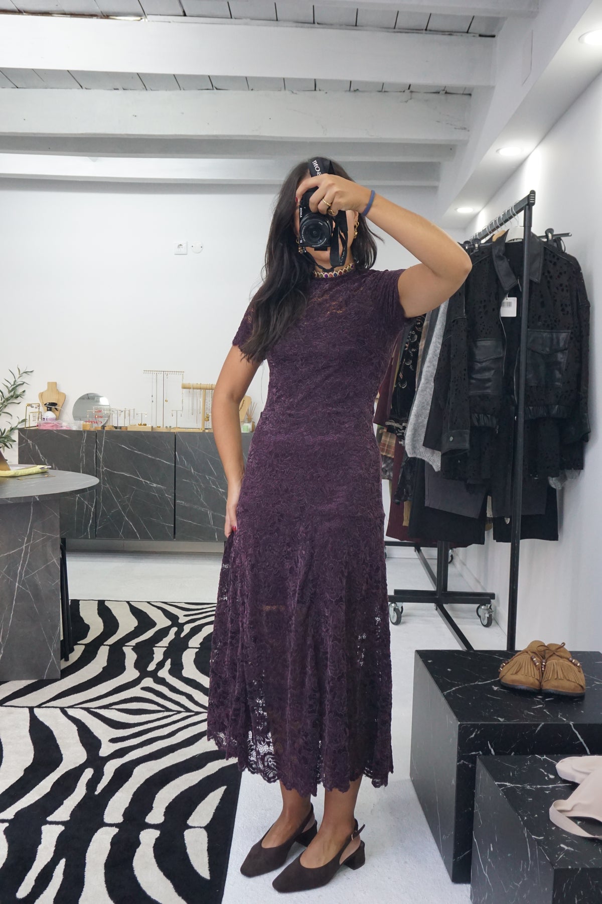 Vestido Renda Aveludado