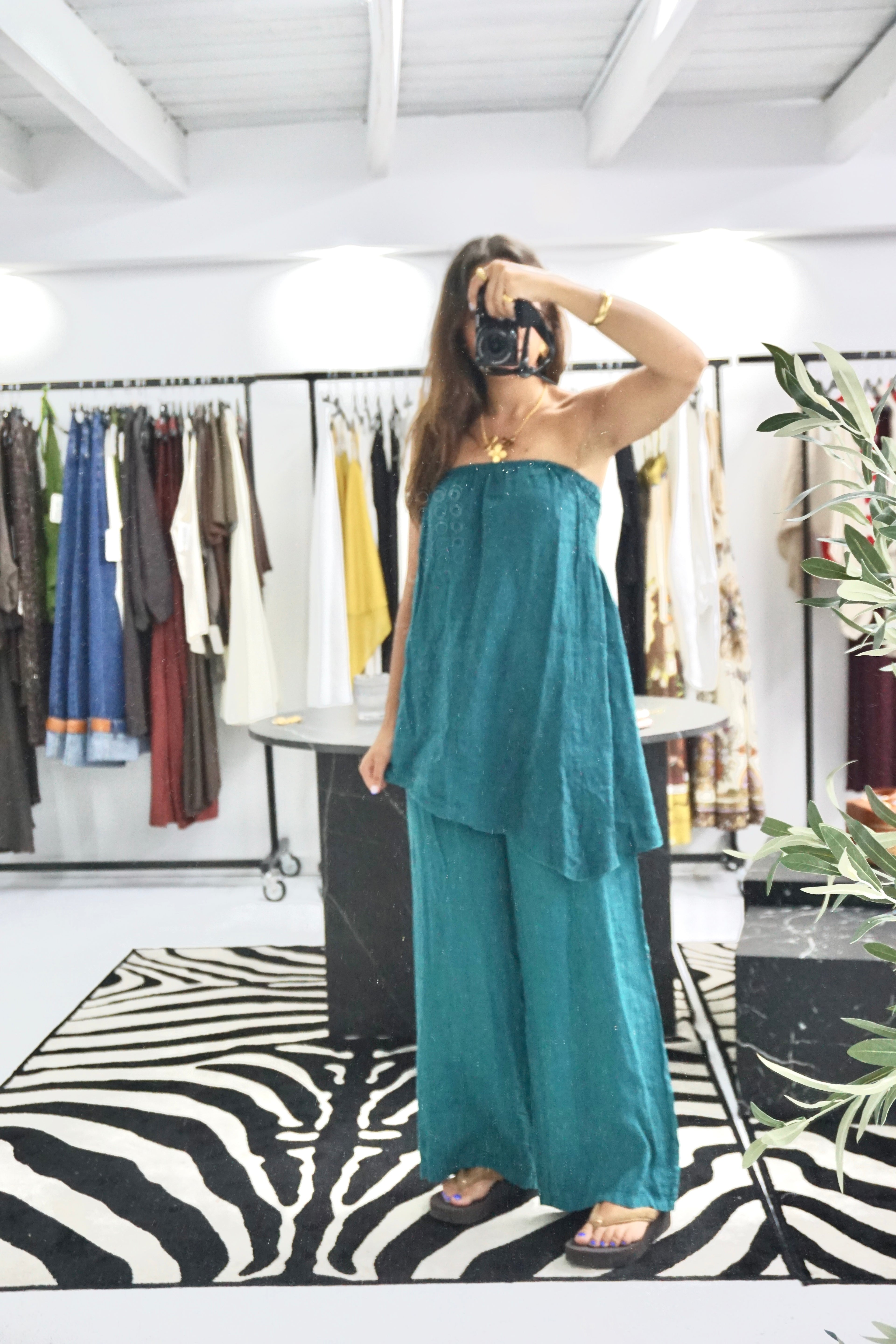 Conjunto 100% linho