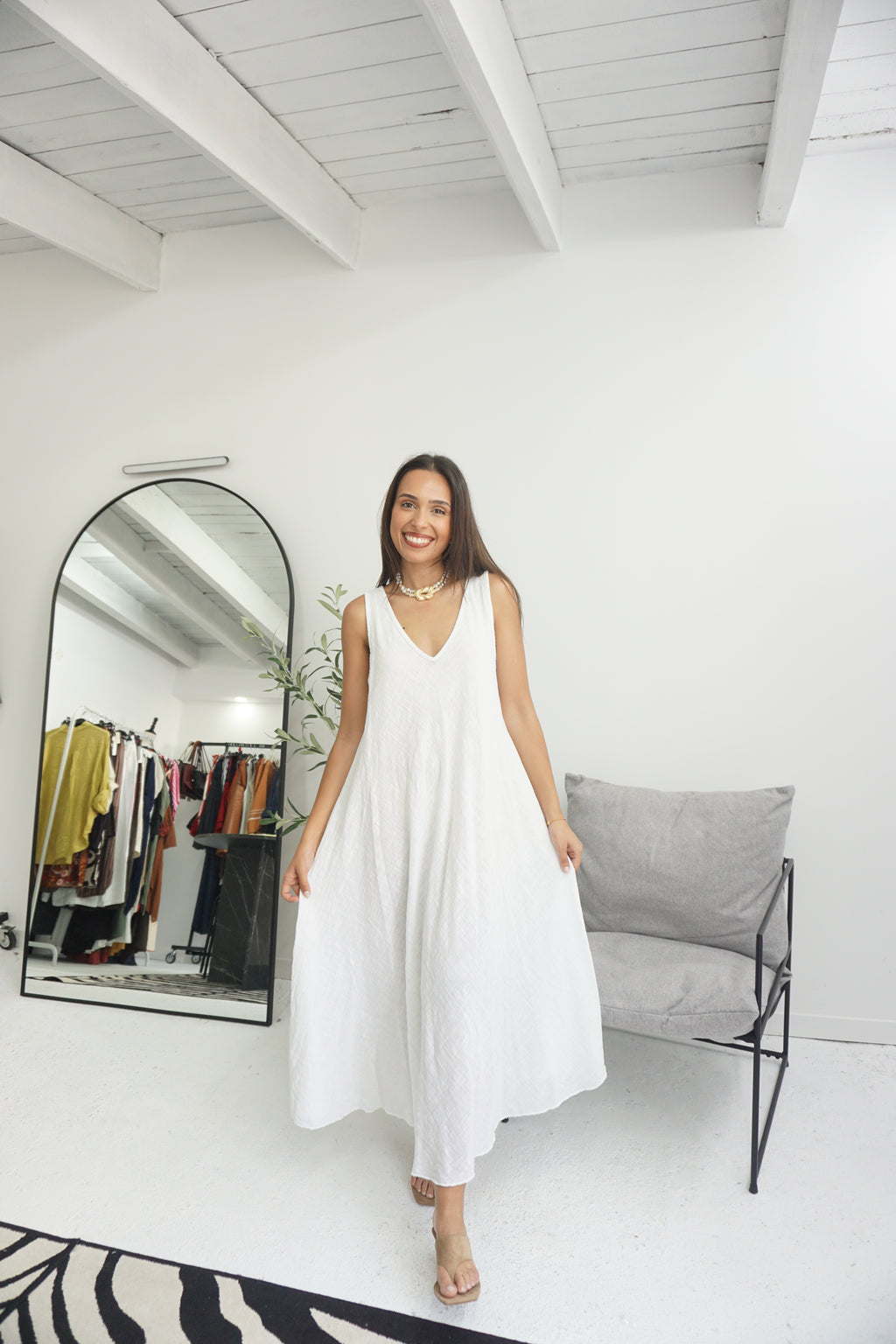 Vestido 100% Algodão (7 cores)