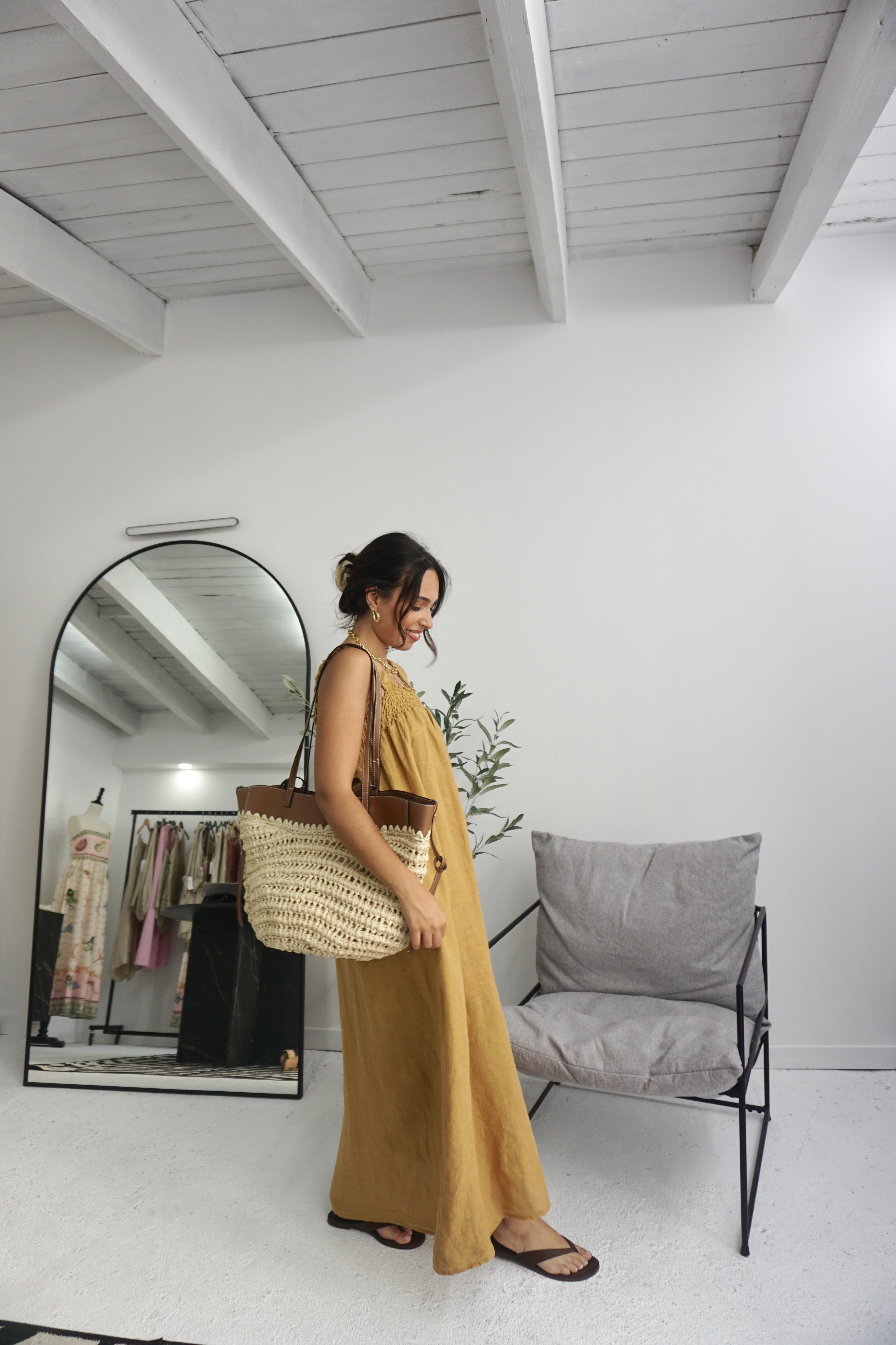 Vestido 100% Linho