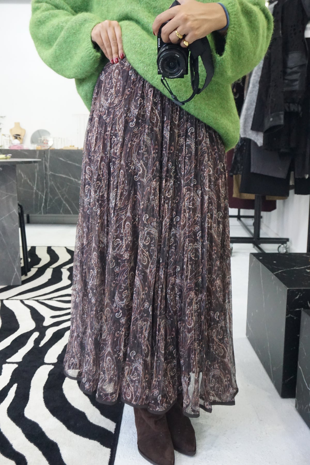 Saia tule Paisley
