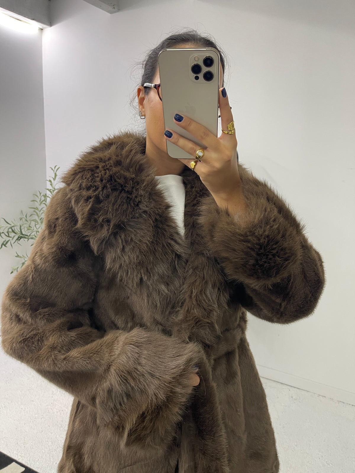 Sobretudo Faux Fur