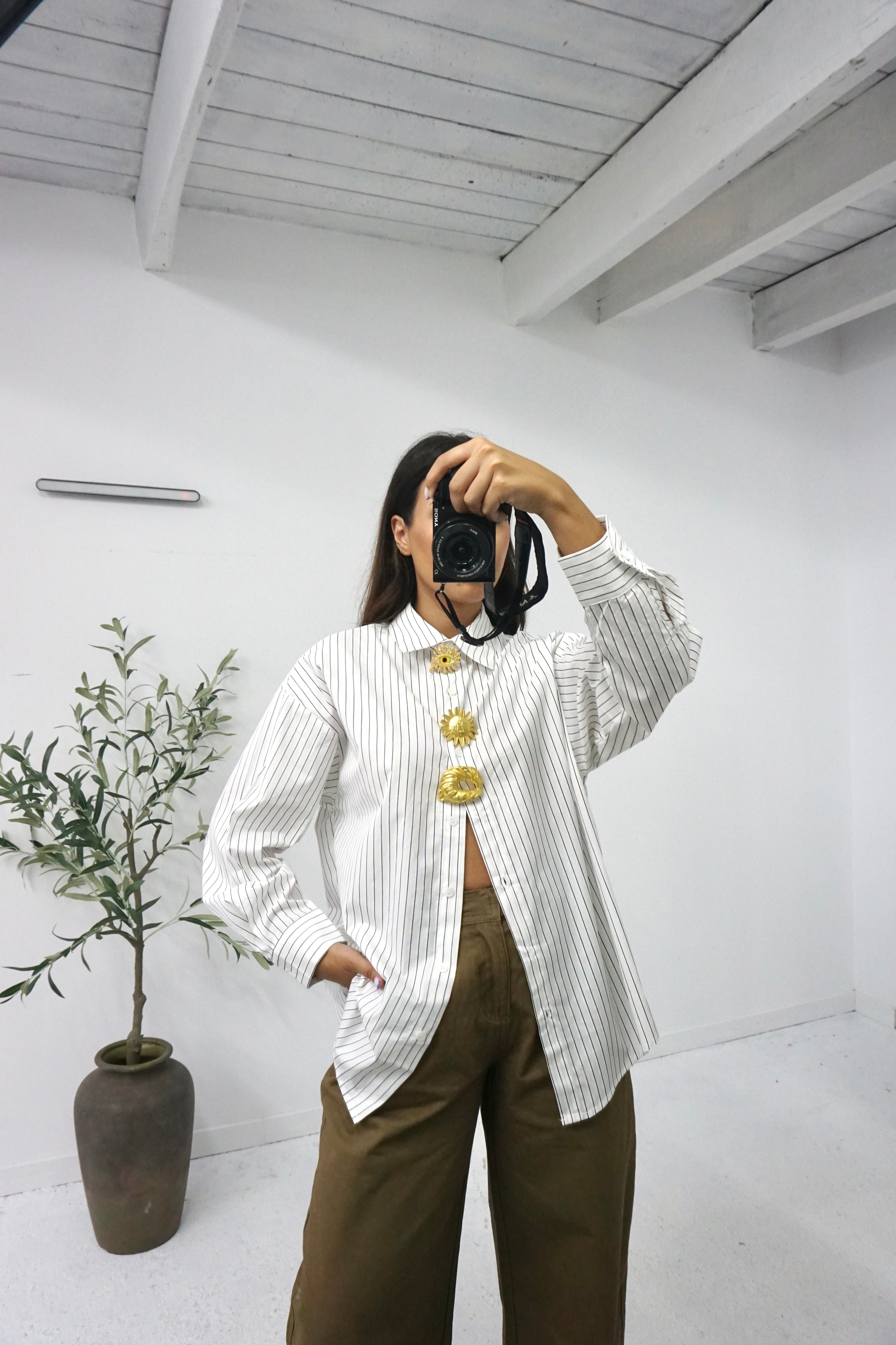 Camisa de riscas