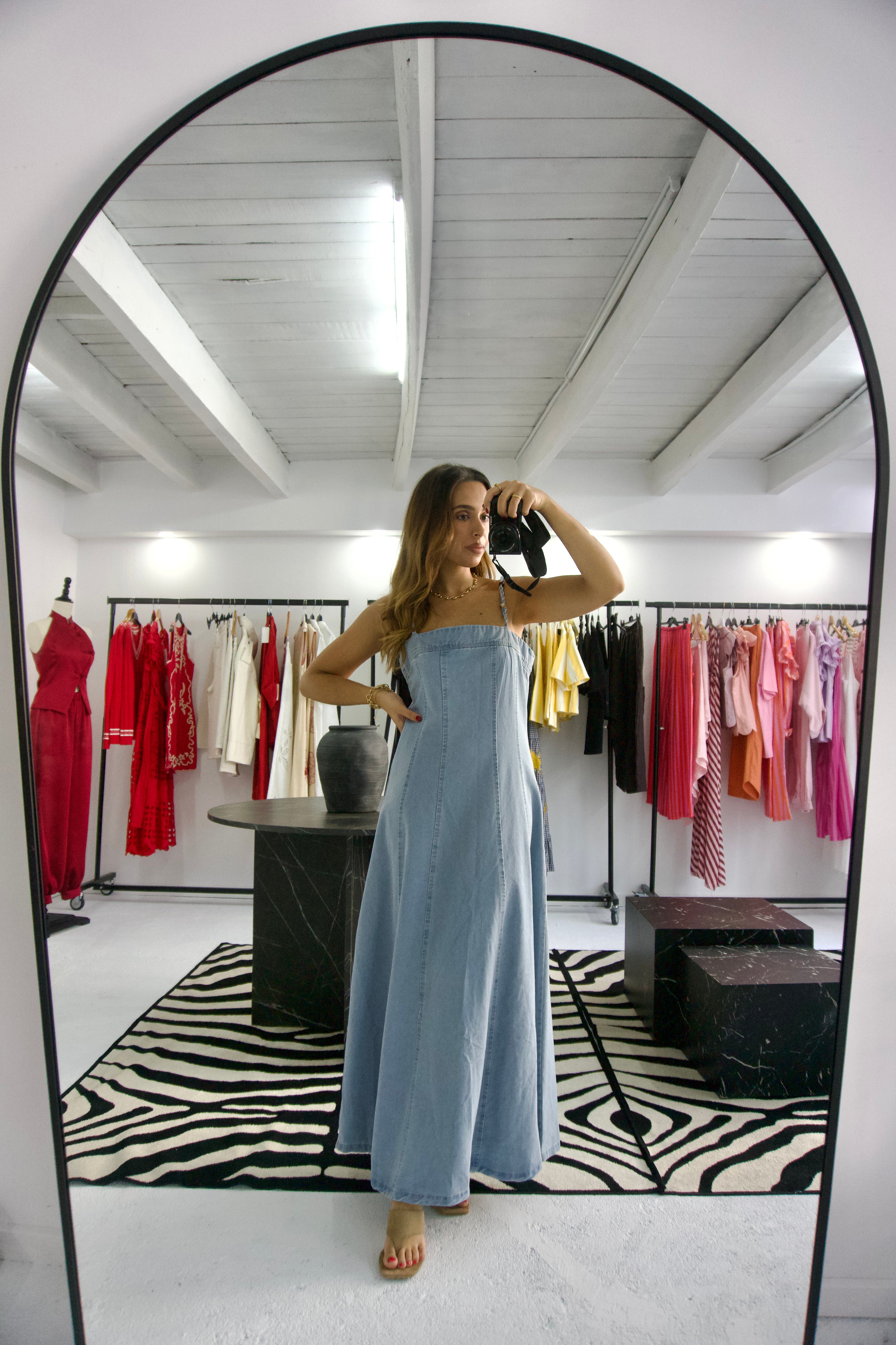 Vestido Denim Maxi