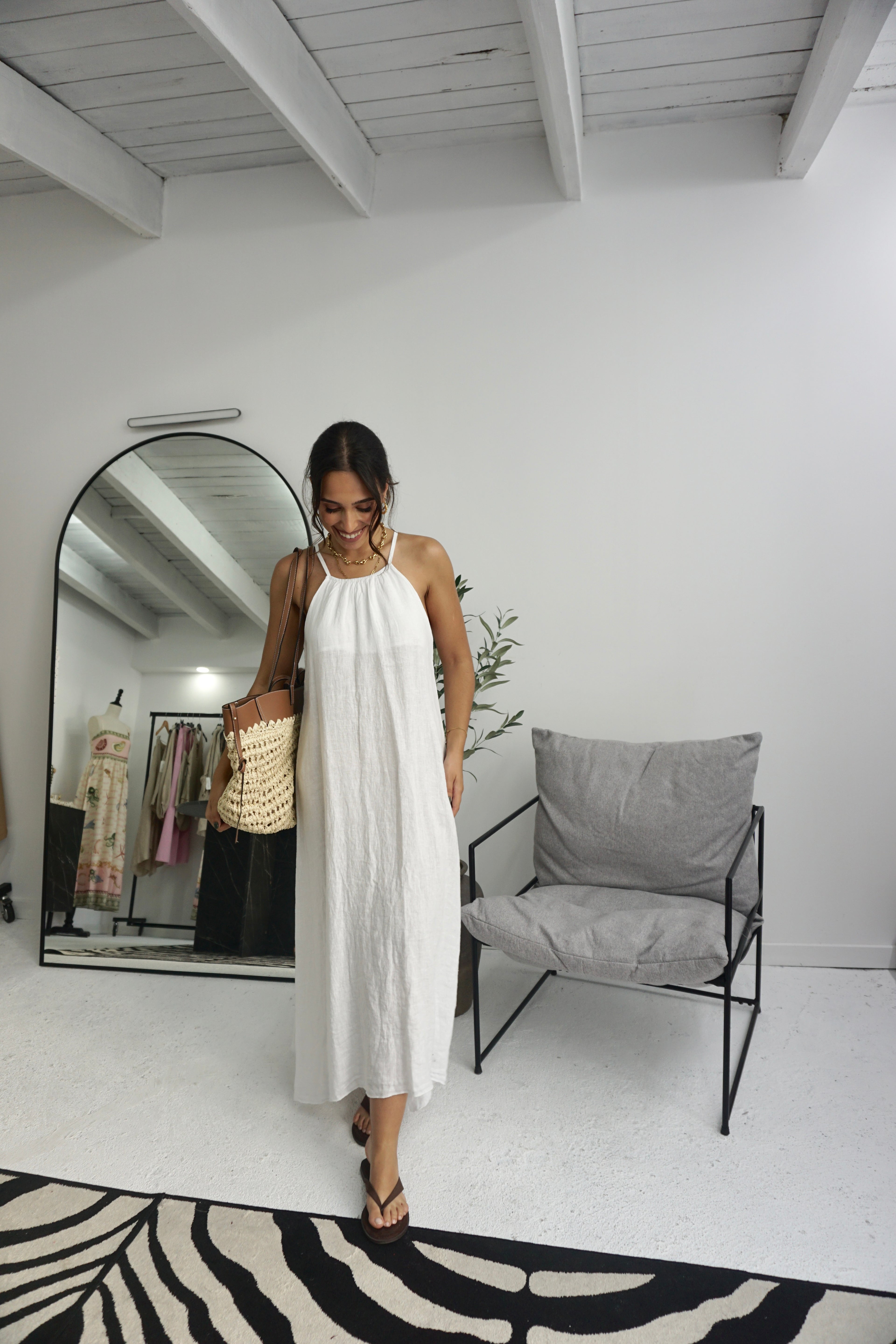 Vestido 100% Linho