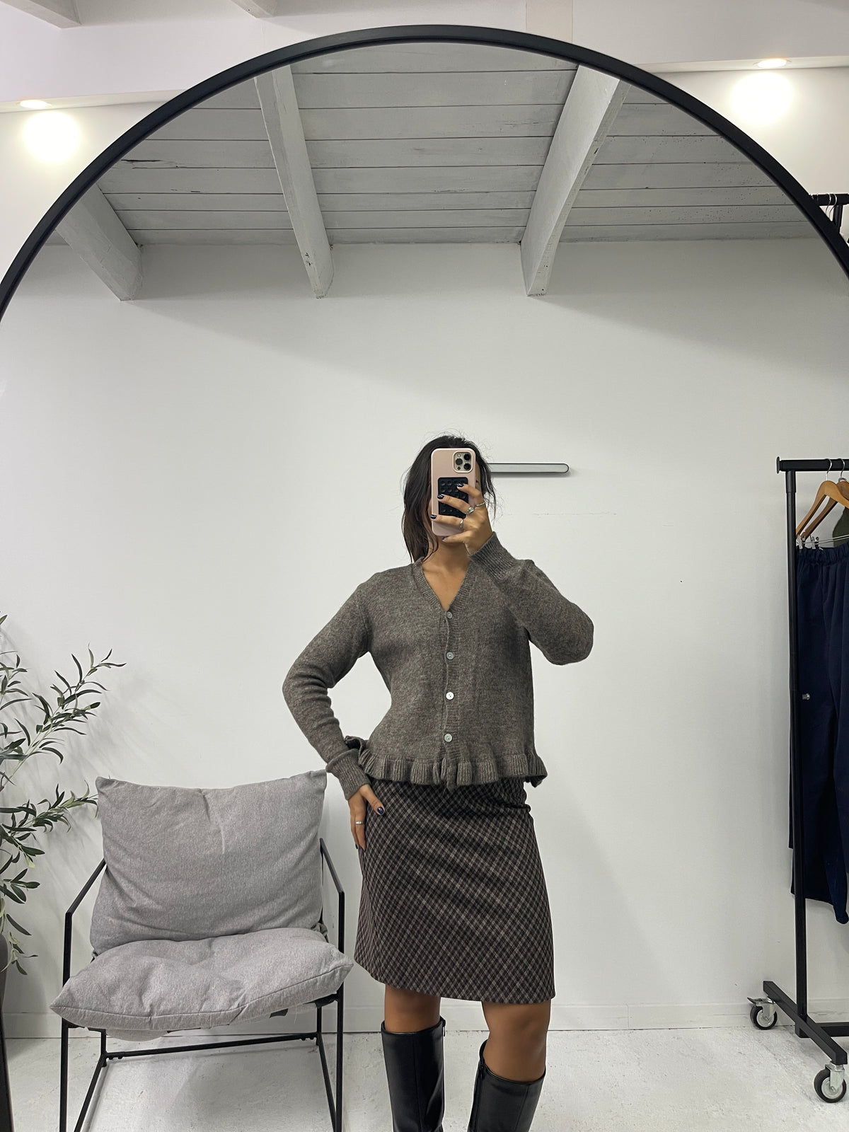 Cardigan Lã