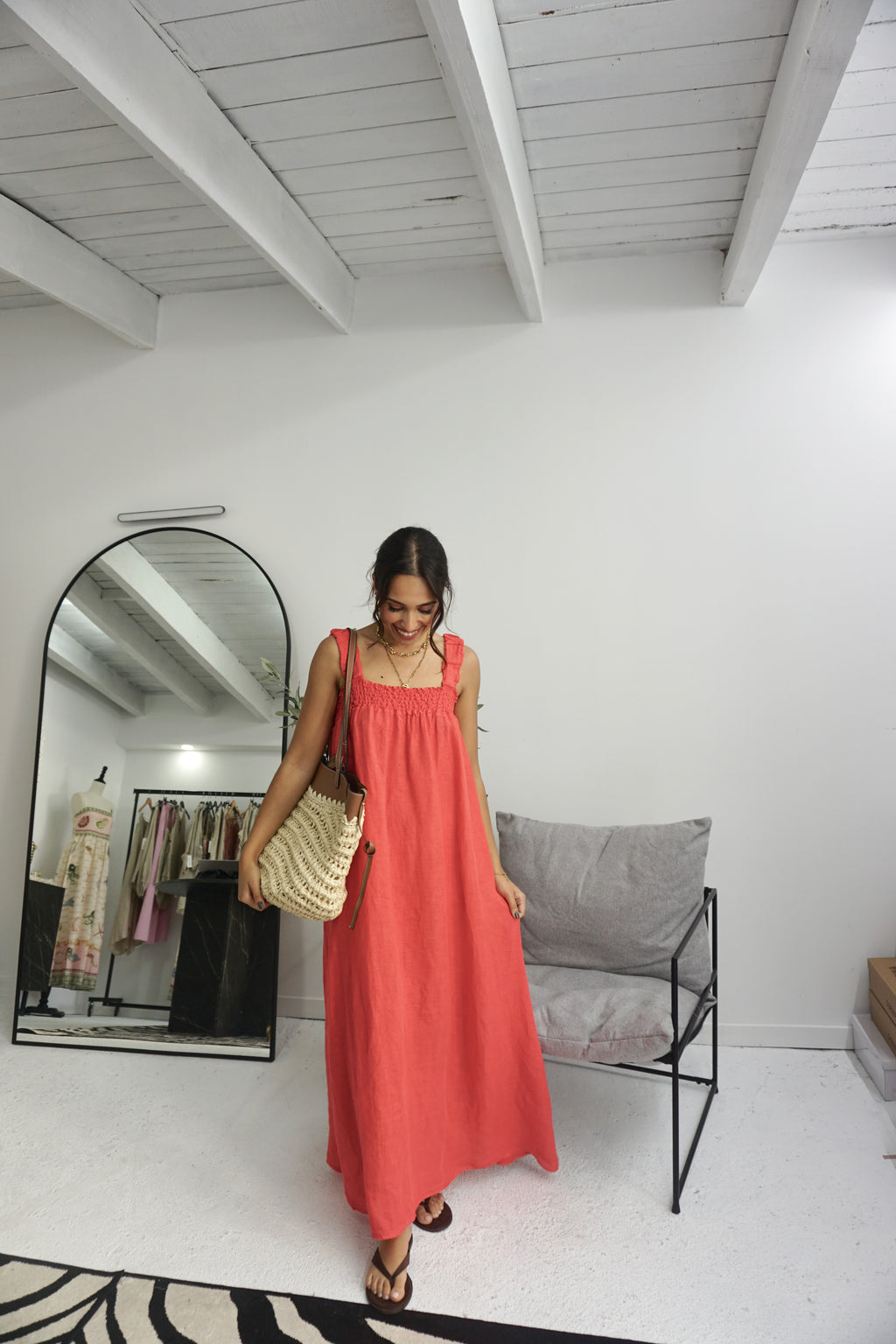 Vestido 100% Linho