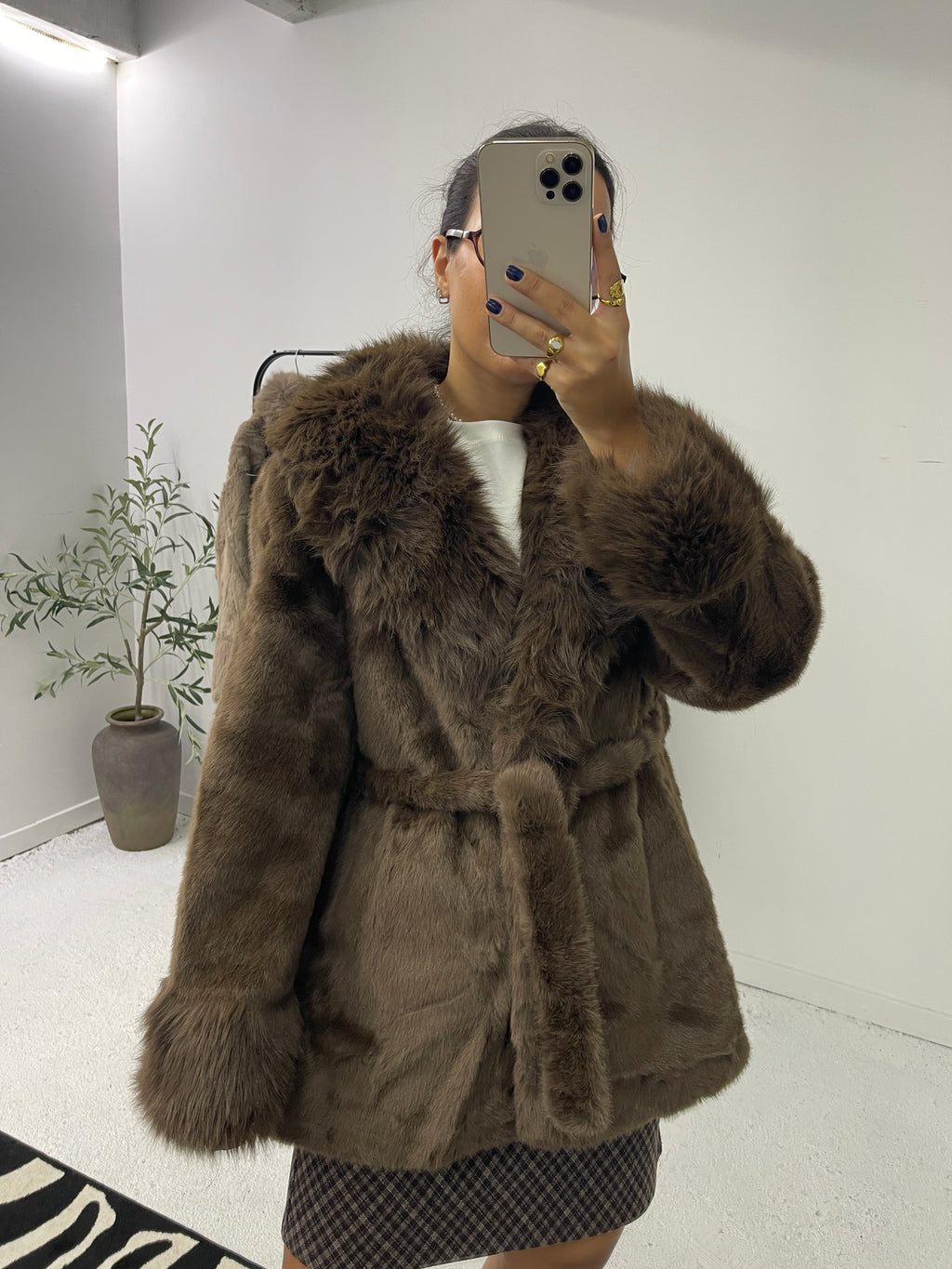 Sobretudo Faux Fur