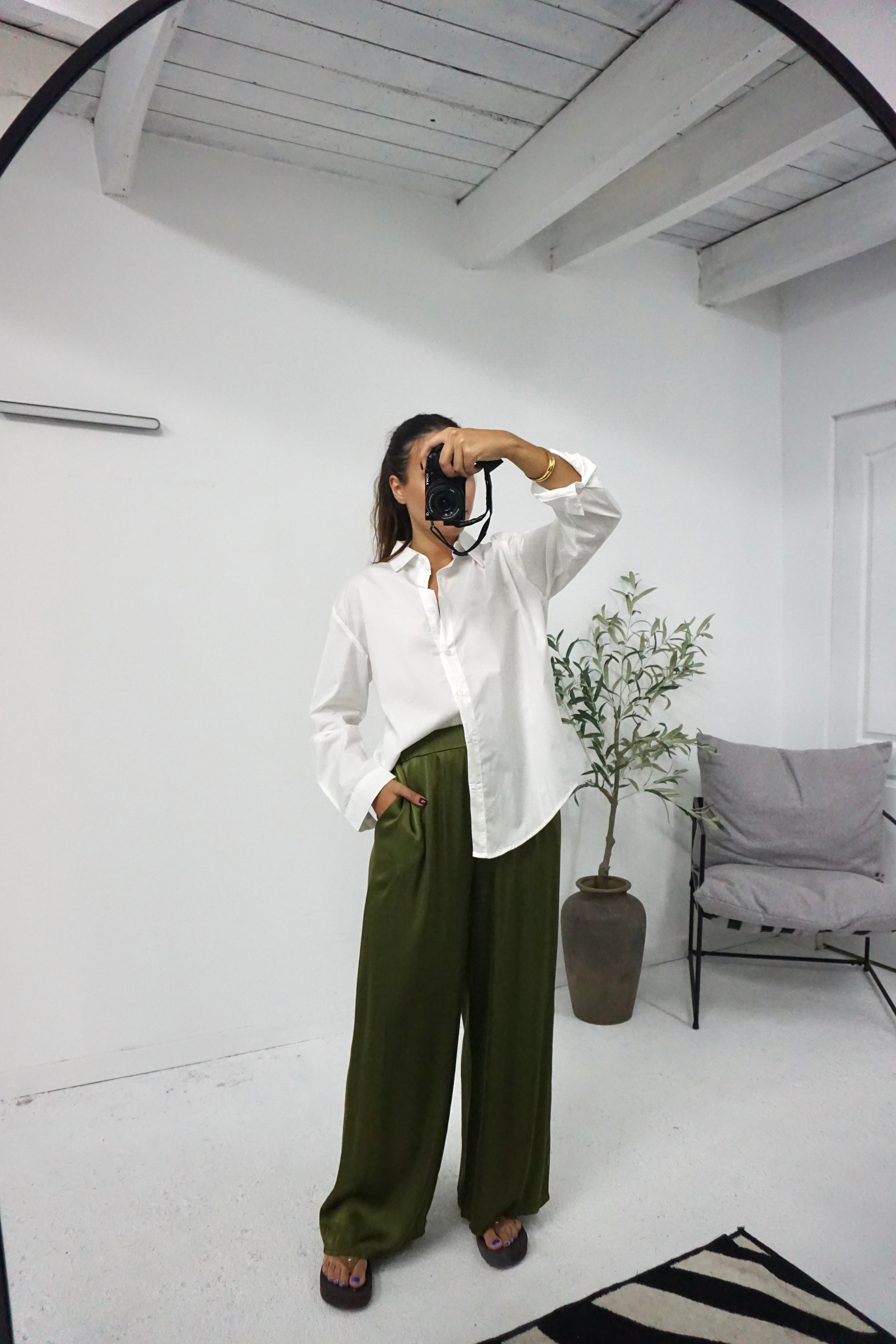 Pantalona em cetim