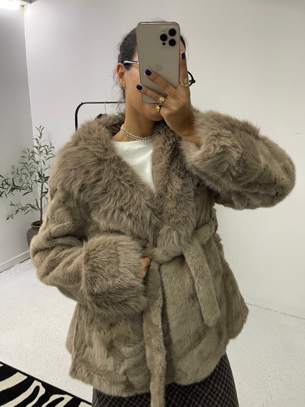 Sobretudo Faux Fur