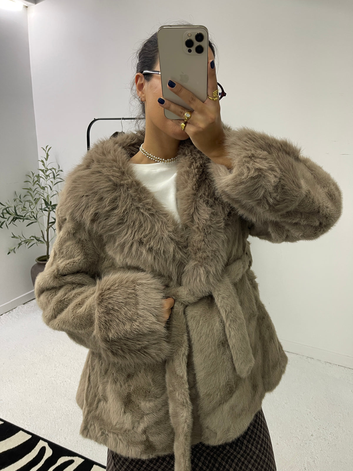 Sobretudo Faux Fur