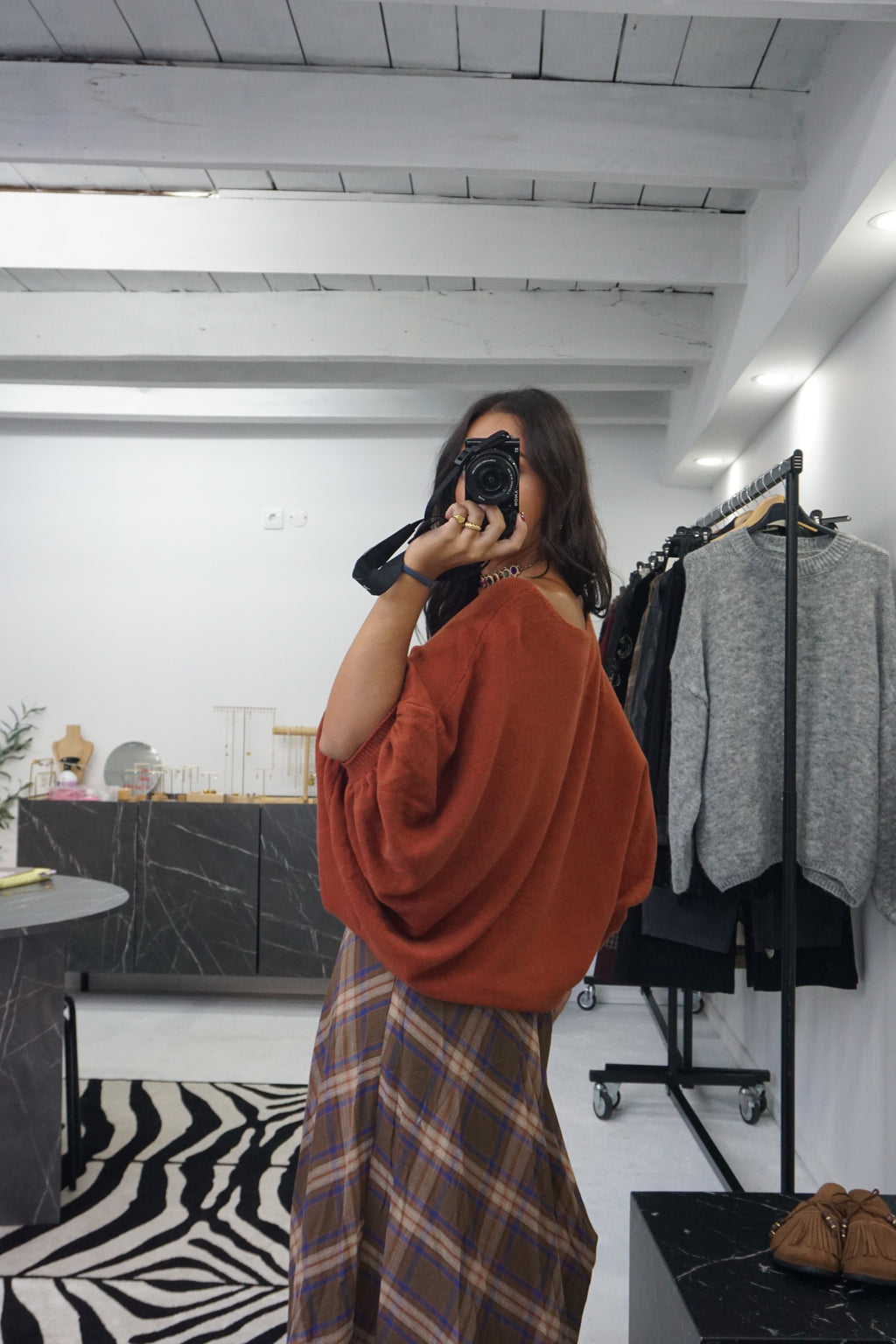 Saia estampado Tartan
