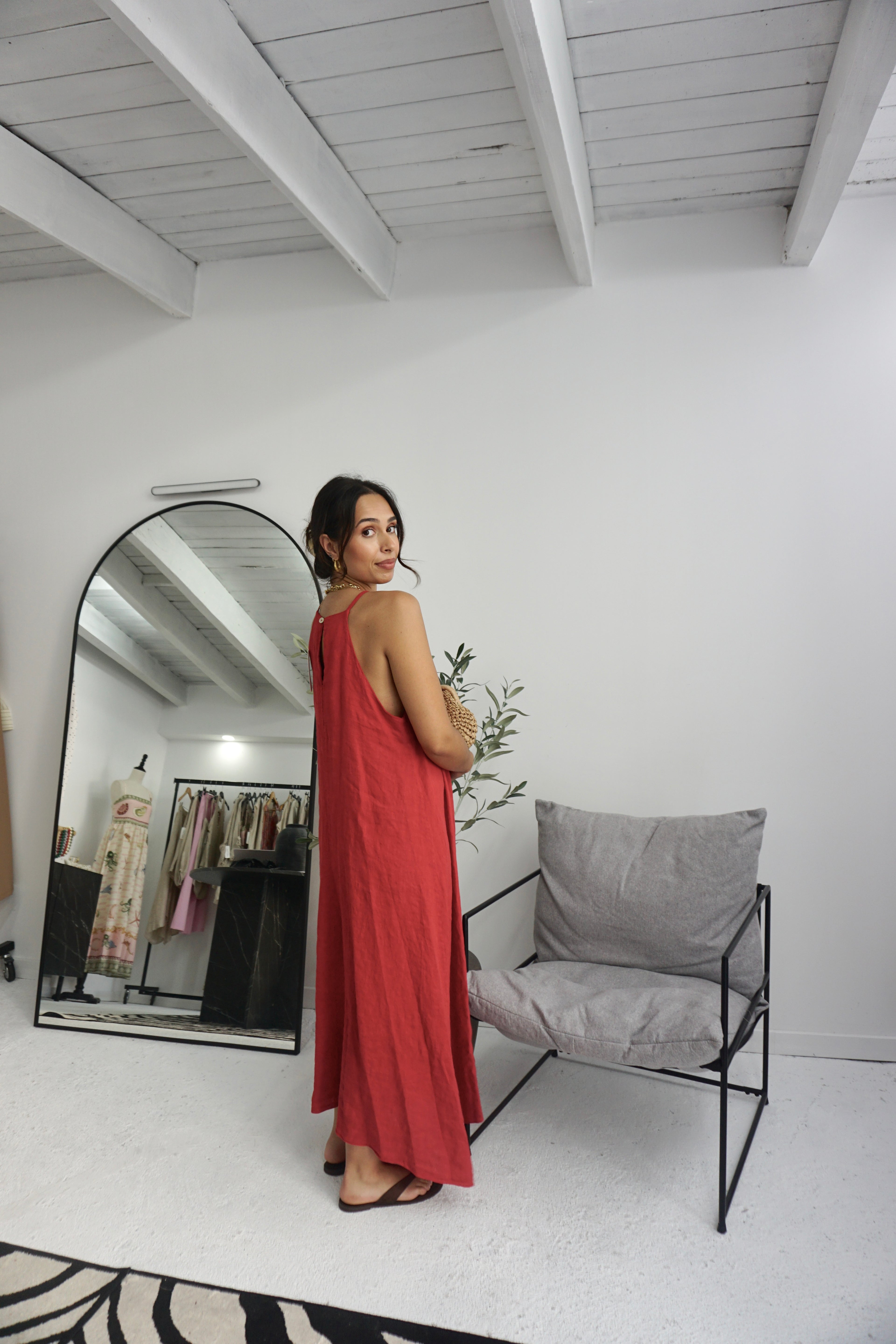 Vestido 100% Linho